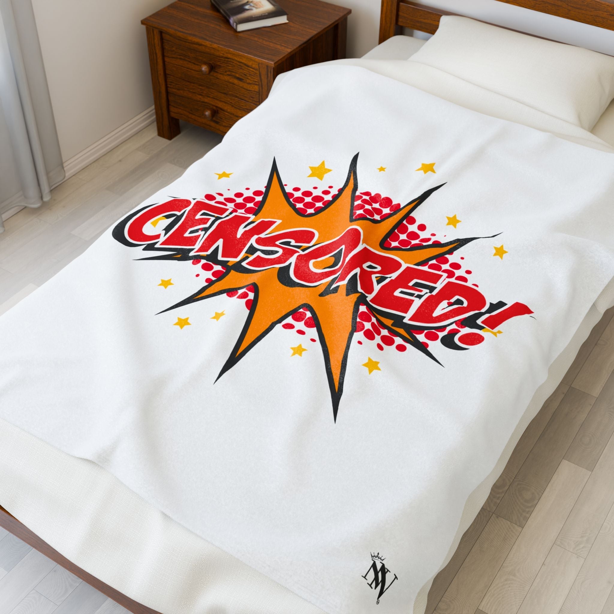 Cartoon Censored | Mix & Match Soft Fun-Flirty Lovers’ Blankets
