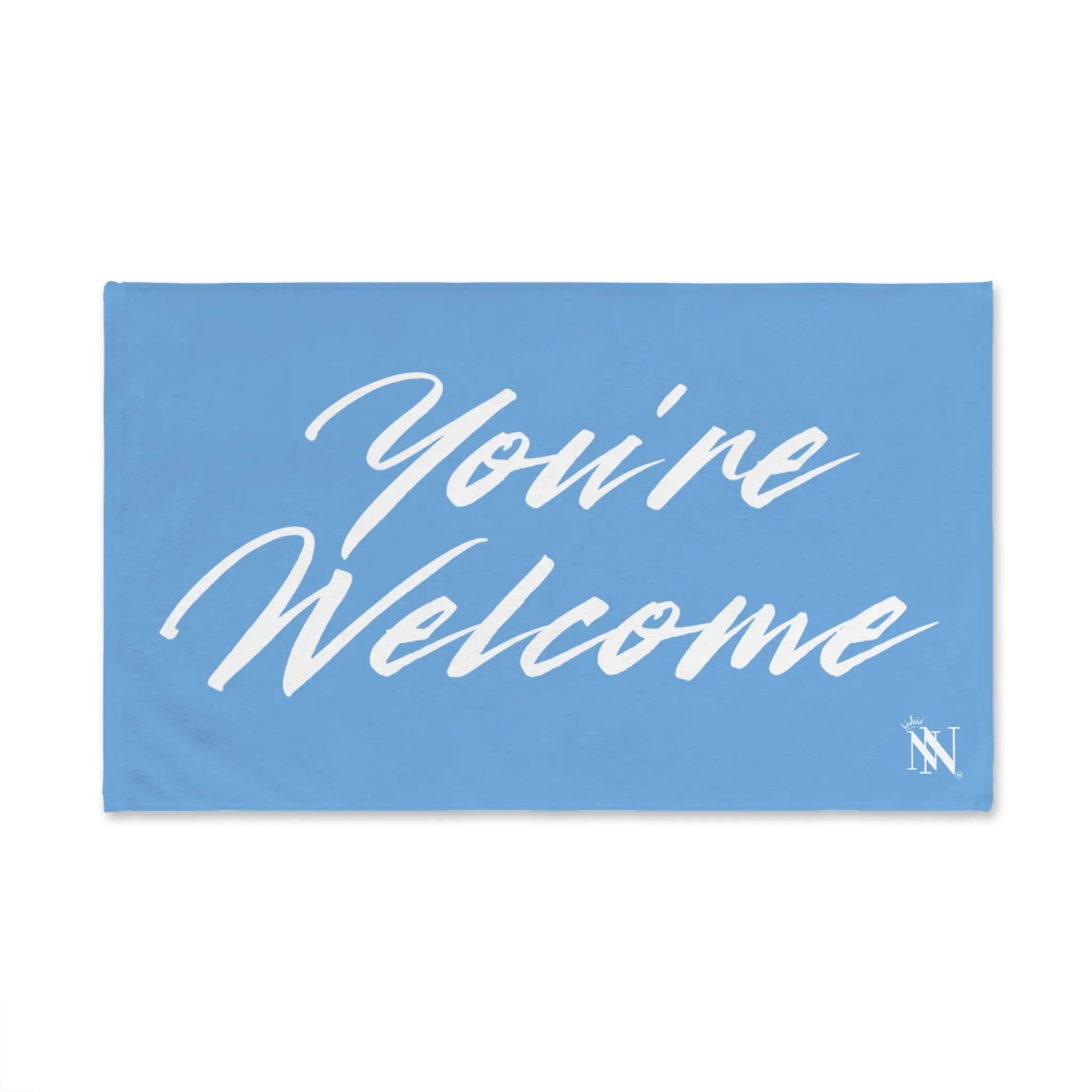 Simply Youâre Welcome Light Blue Cum Towel