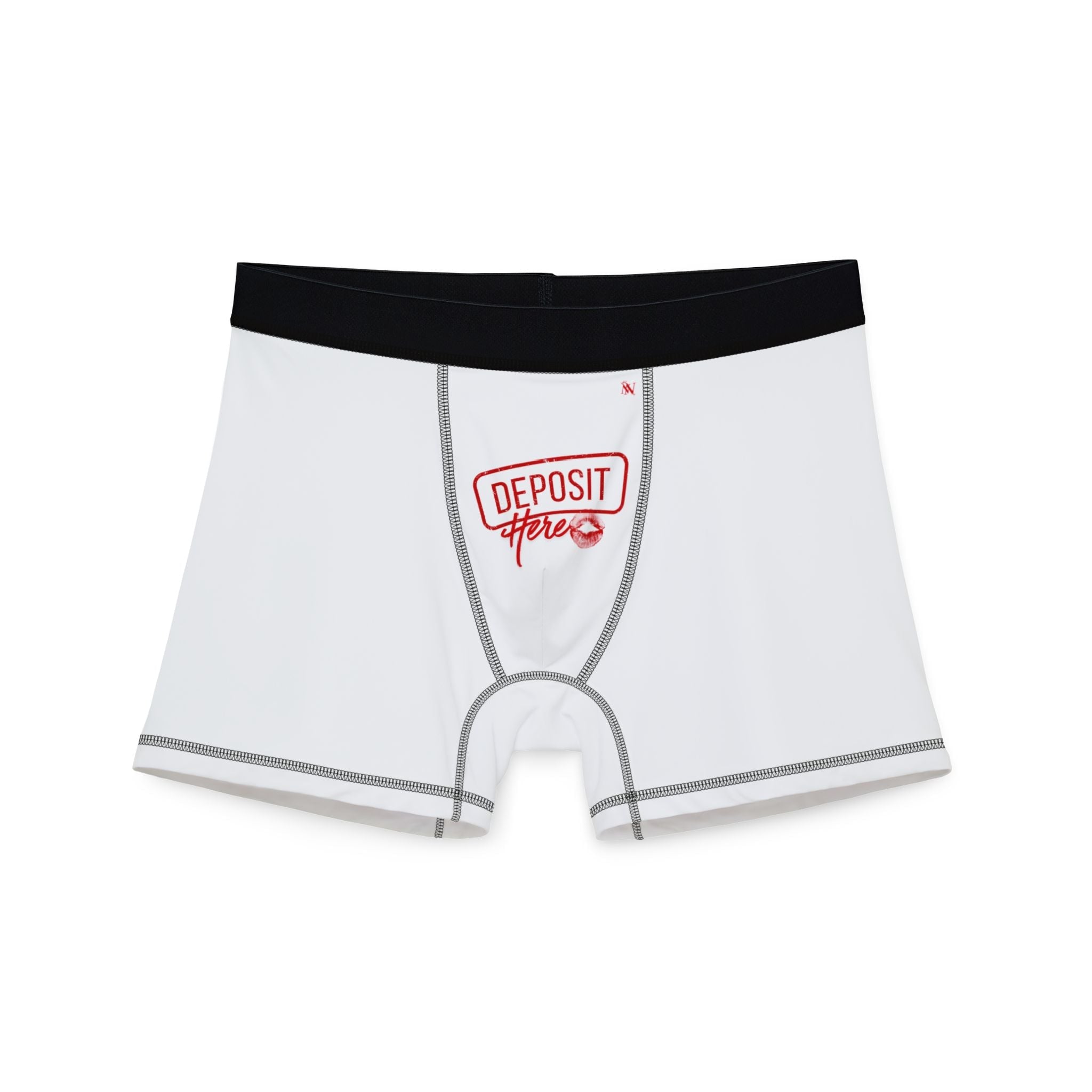 Deposit Here with a Kiss | Mix & Match Men’s Fun-Flirty Lovers’ Boxer Briefs