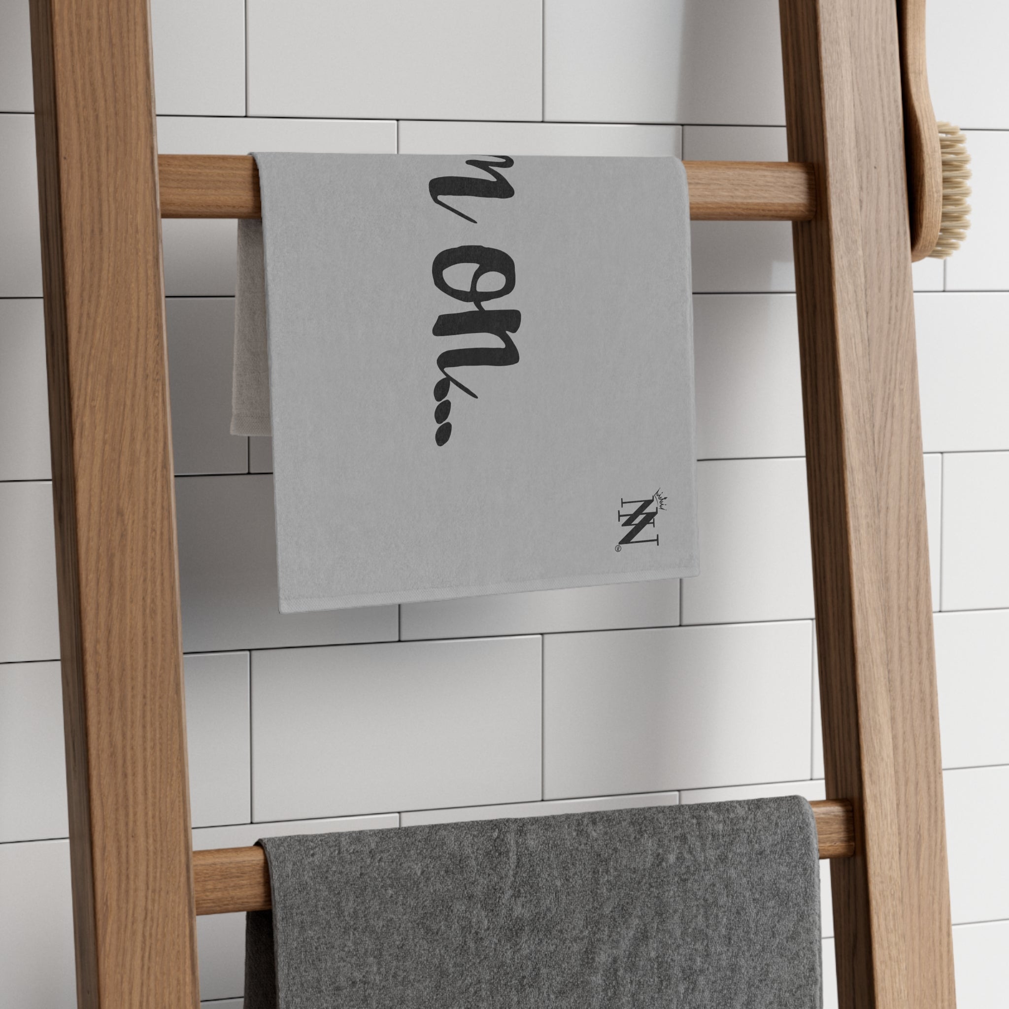 Cum On... Silver | Mix & Match Soft Fun-Flirty Lovers’ Towels