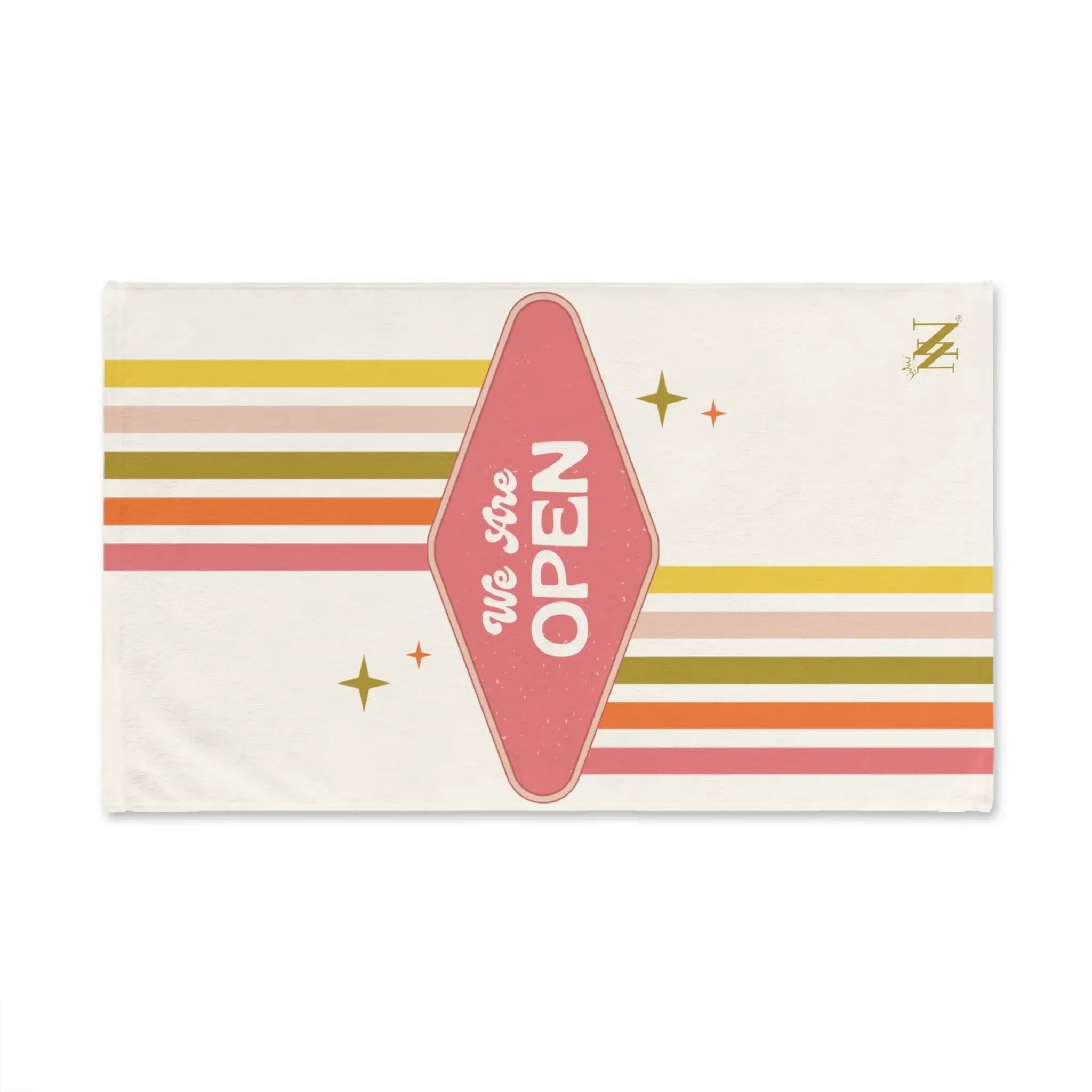 We Are Open Retro Cum Towel