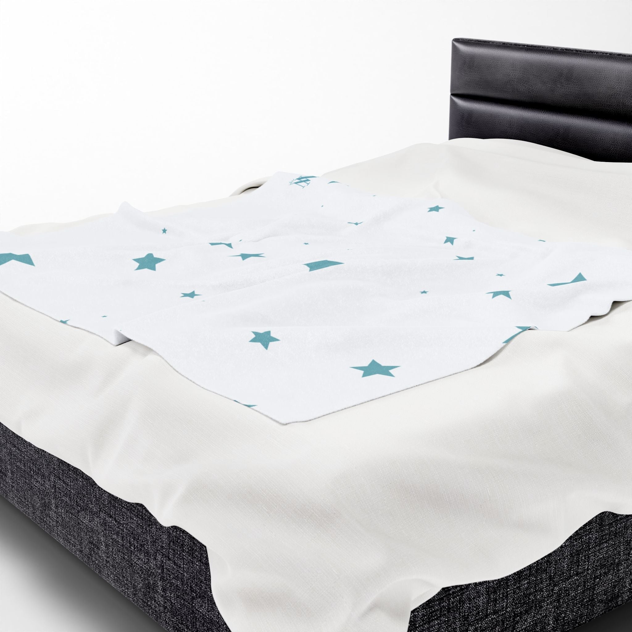 Sea Blue Star Pattern | Mix & Match Soft Fun-Flirty Lovers’ Blankets