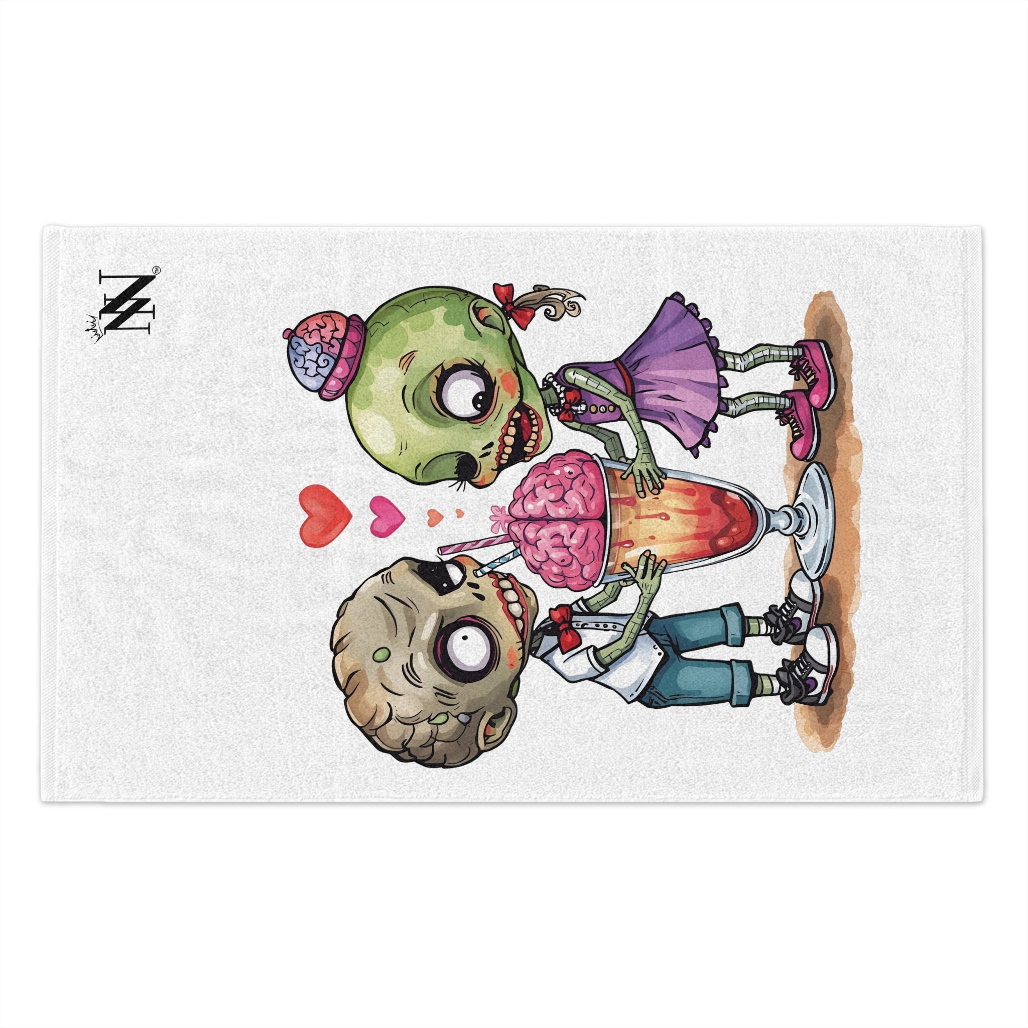 Zombies Share the Love | Mix & Match Soft Fun-Flirty Lovers’ Towels