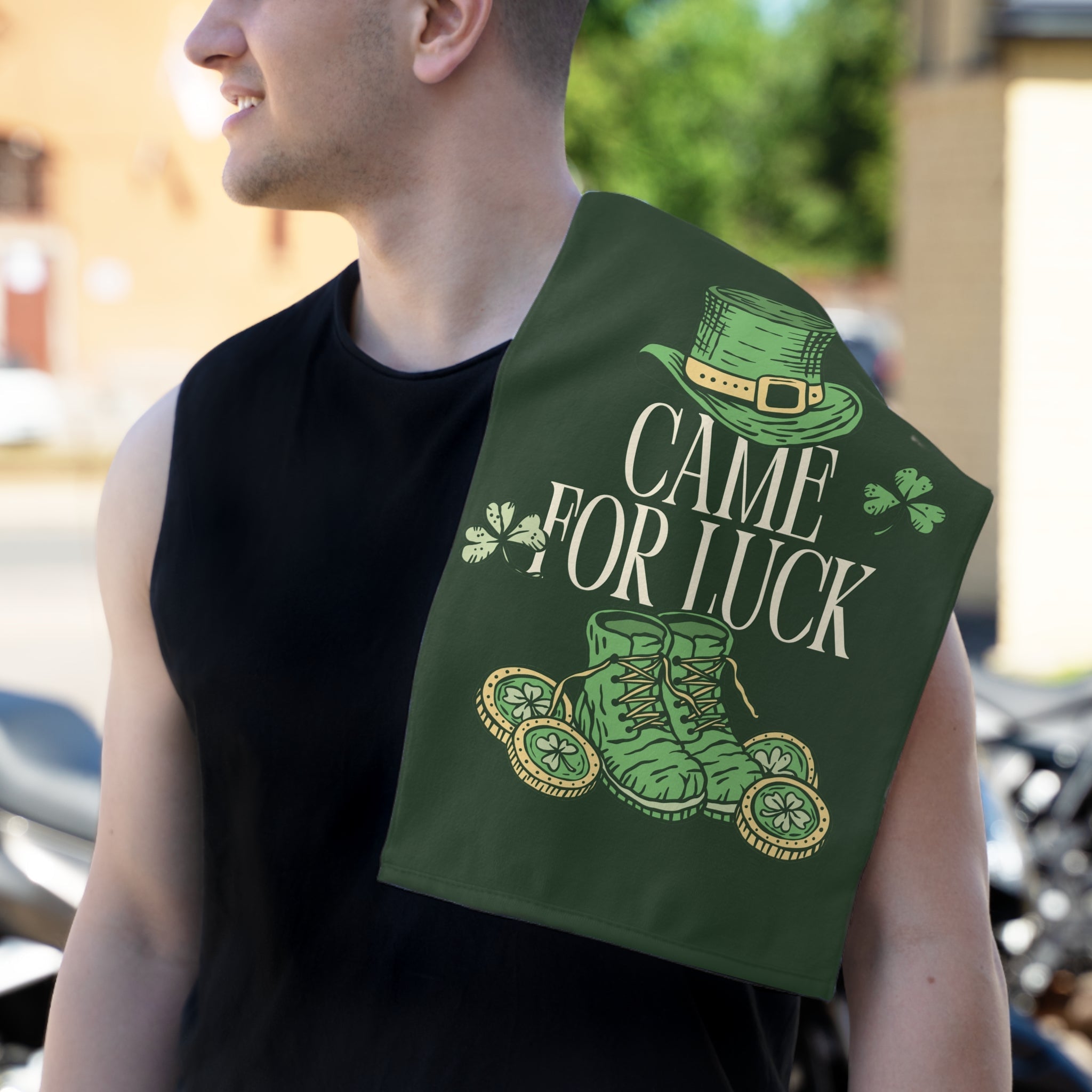 Came for Luck St. Patrick’s Day | Mix & Match Soft Fun-Flirty Lovers’ Towels