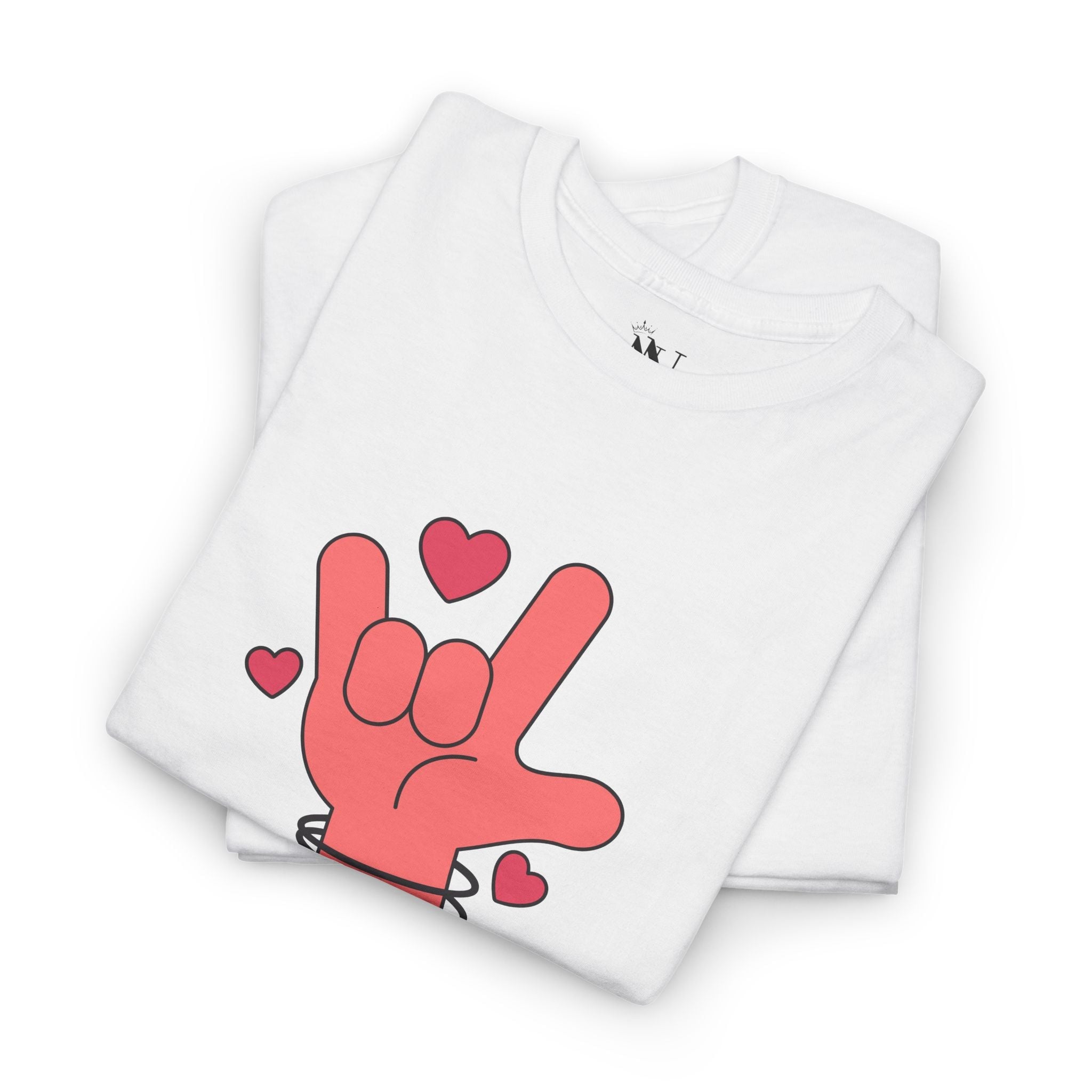 I Love You Hand Sign | Mix & Match Cotton Unisex Fun-Flirty Lovers’ T-Shirts
