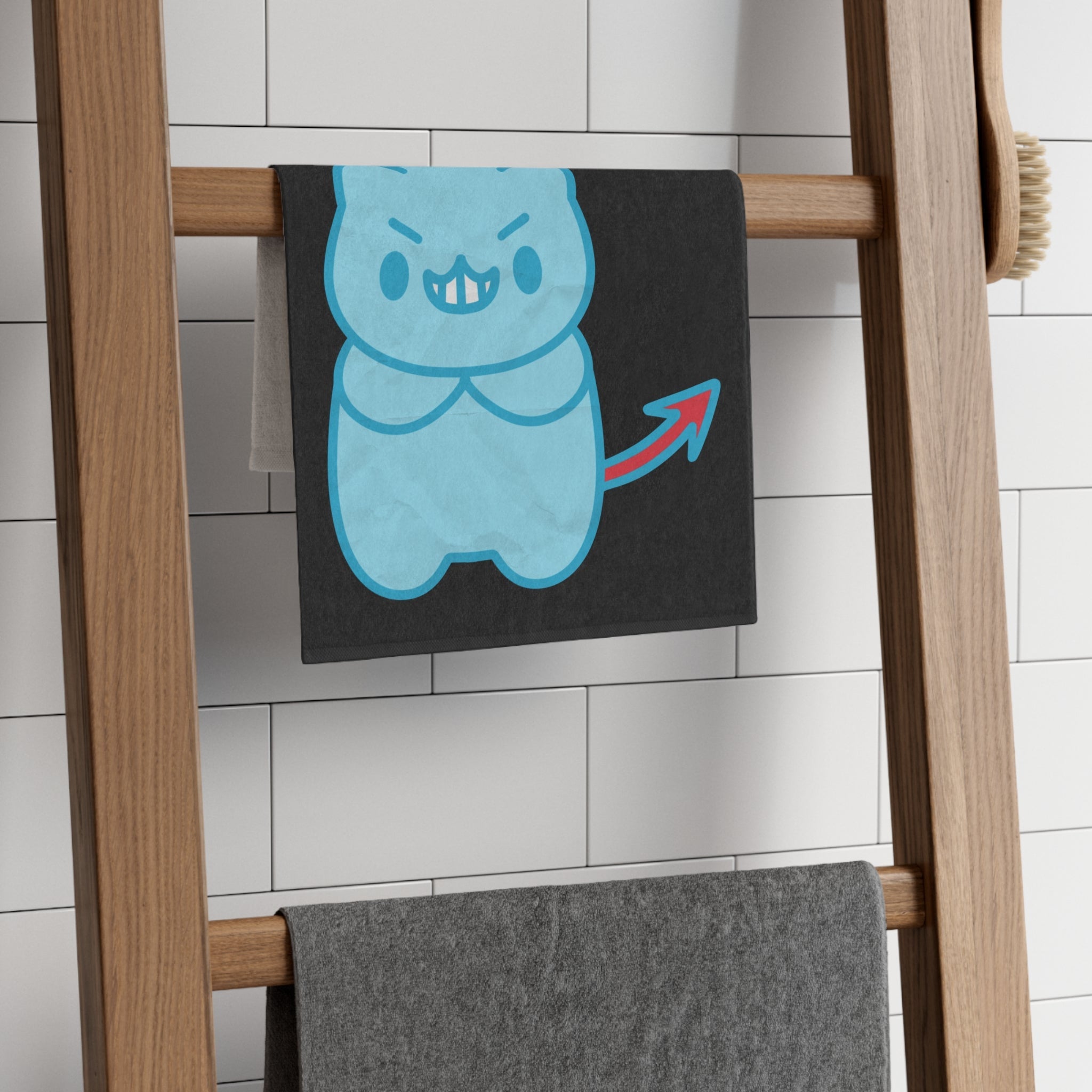 Horny the Bear Black | Mix & Match Soft Fun-Flirty Lovers’ Towels