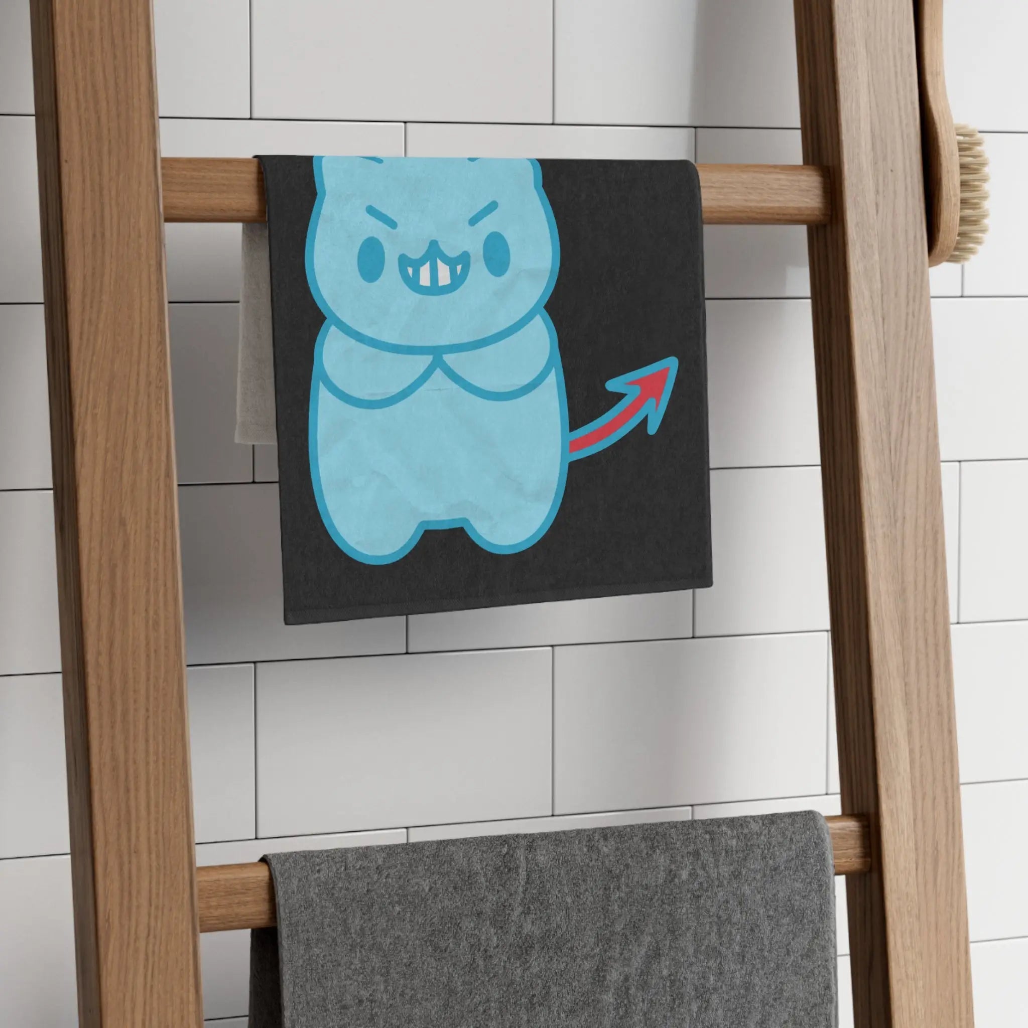 Horny the Bear Black | Mix & Match Soft Fun-Flirty Lovers’ Towels