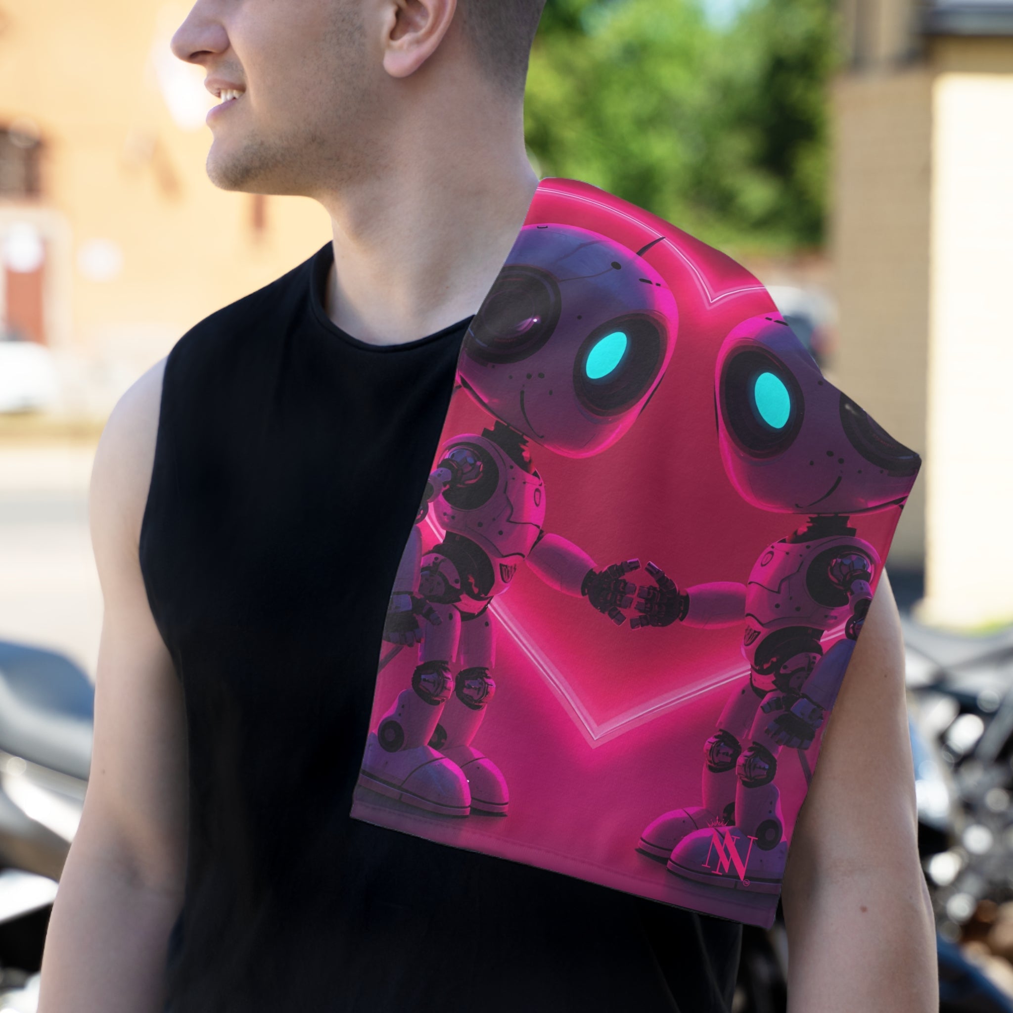 AI Robot Love | Mix & Match Soft Fun-Flirty Lovers’ Towels