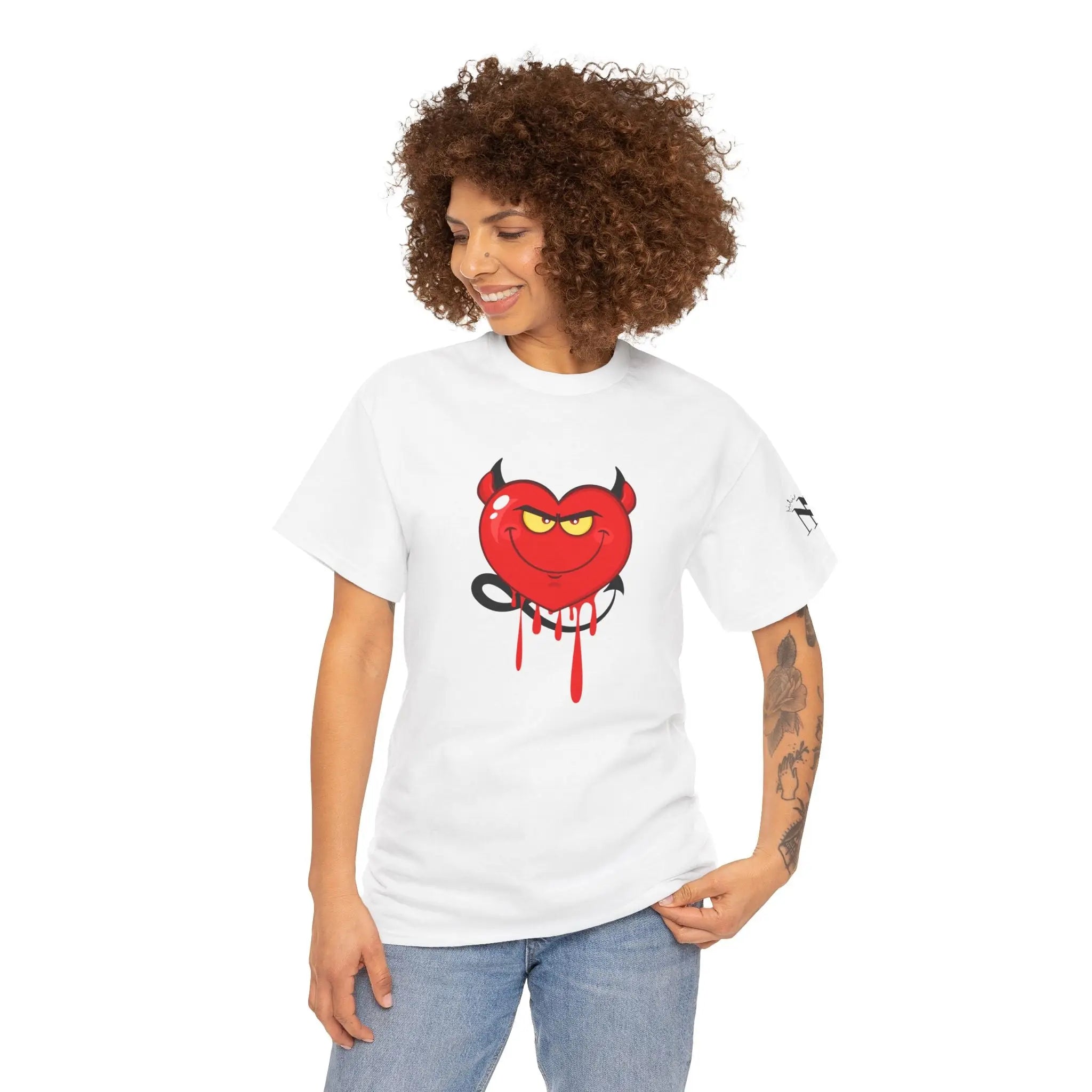 Slippery Little Devil | Mix & Match Cotton Unisex Fun-Flirty Loversβ T-Shirts