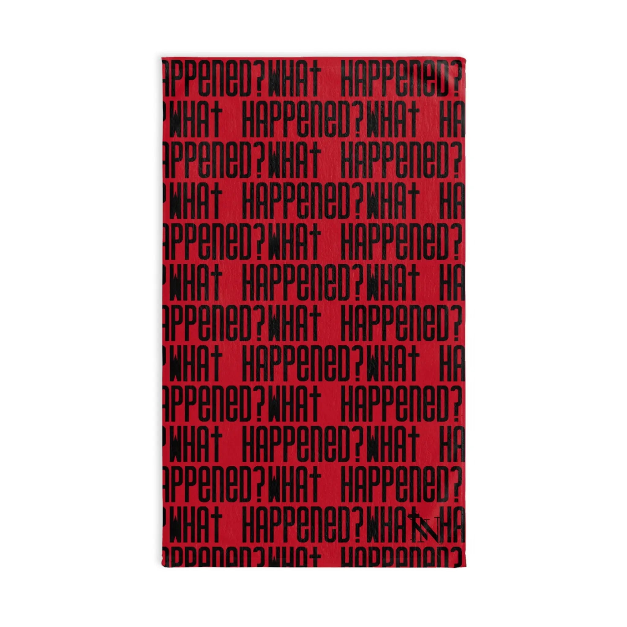 What Happened? Patterned Red | Nectar Napkins Classic Fun-Flirty Lovers’ Towels