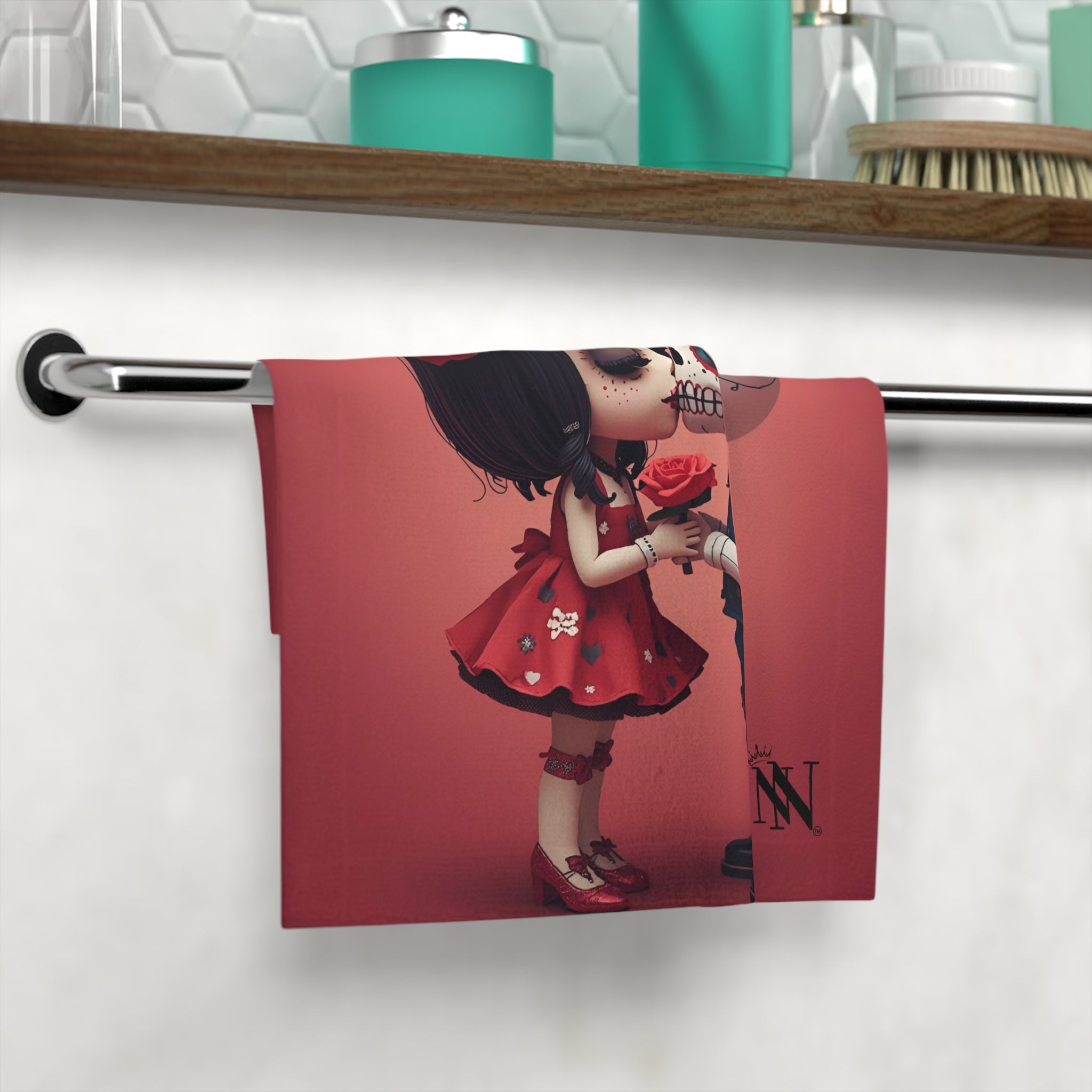 Day of the Dead’s Kiss | Mix & Match Lils’ Fun-Flirty Lovers’ Towels