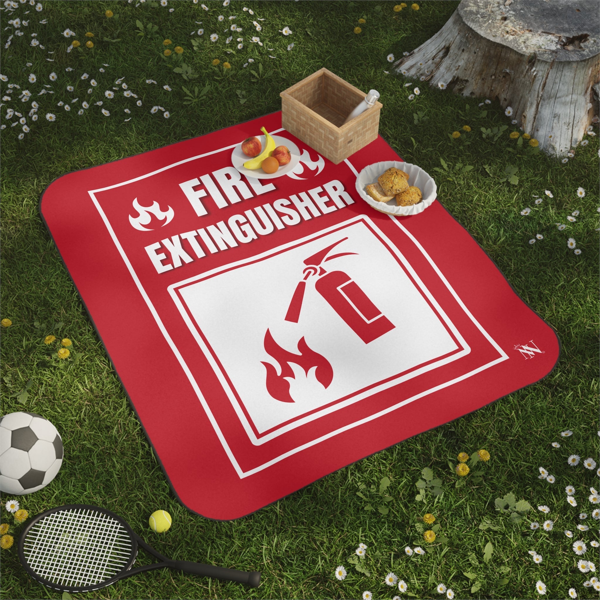Fire Extinguisher | Mix Match Fun-Flirty Lovers’ Water-Resistant Blankets