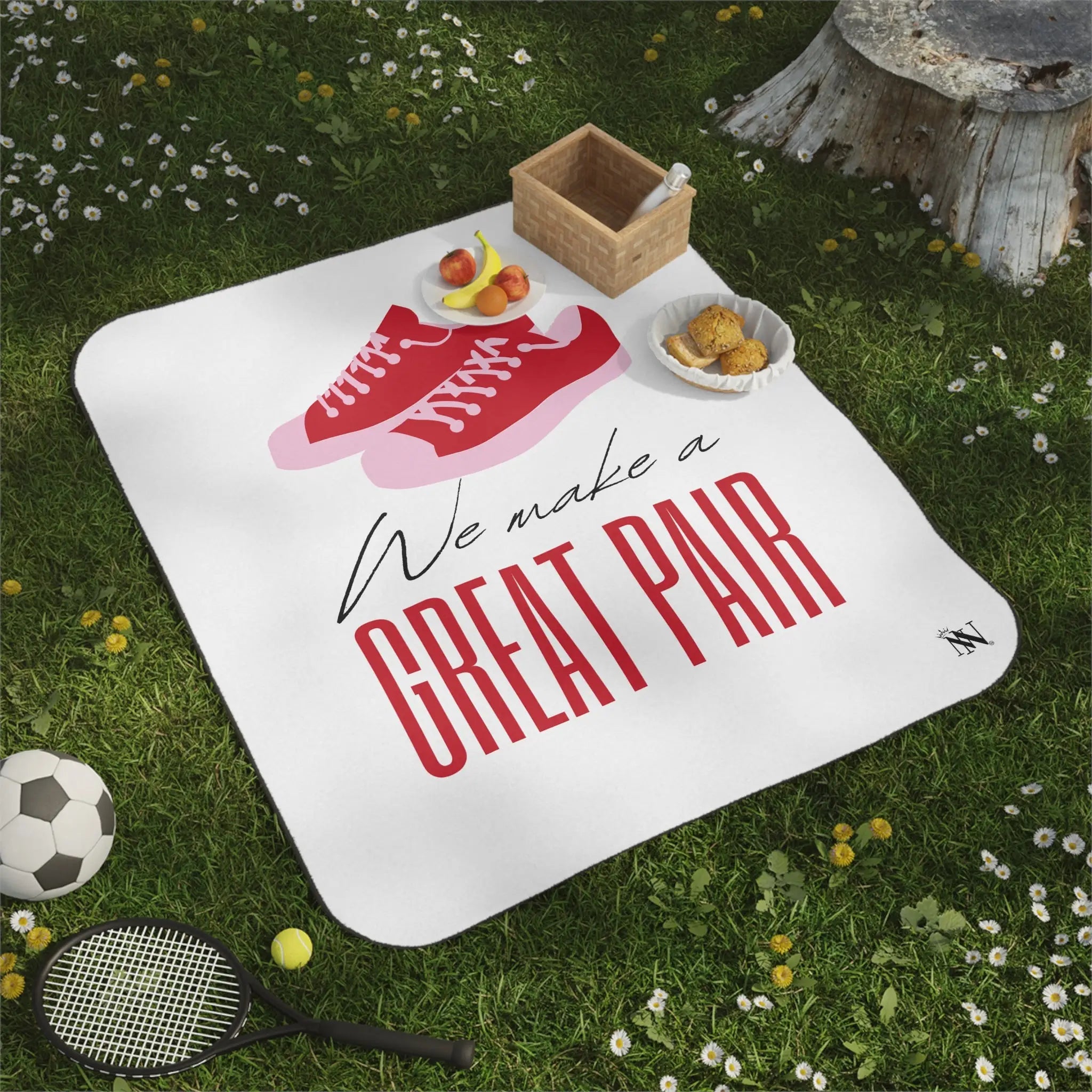 We Make a Great Pair Shoes | Mix Match Fun-Flirty Lovers’ Water-Resistant Blankets