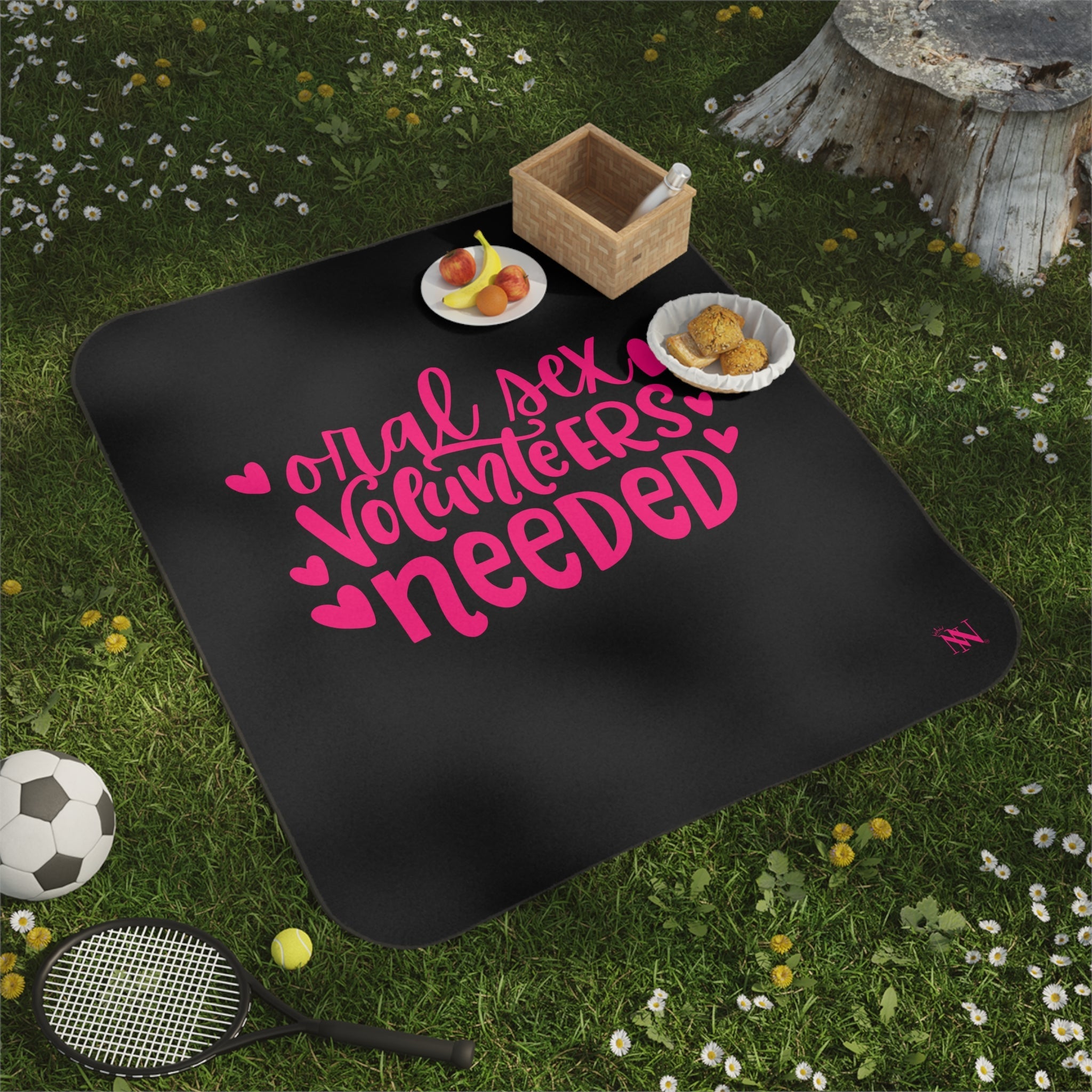 Oral Sex Volunteers Needed | Mix Match Fun-Flirty Lovers’ Water-Resistant Blankets