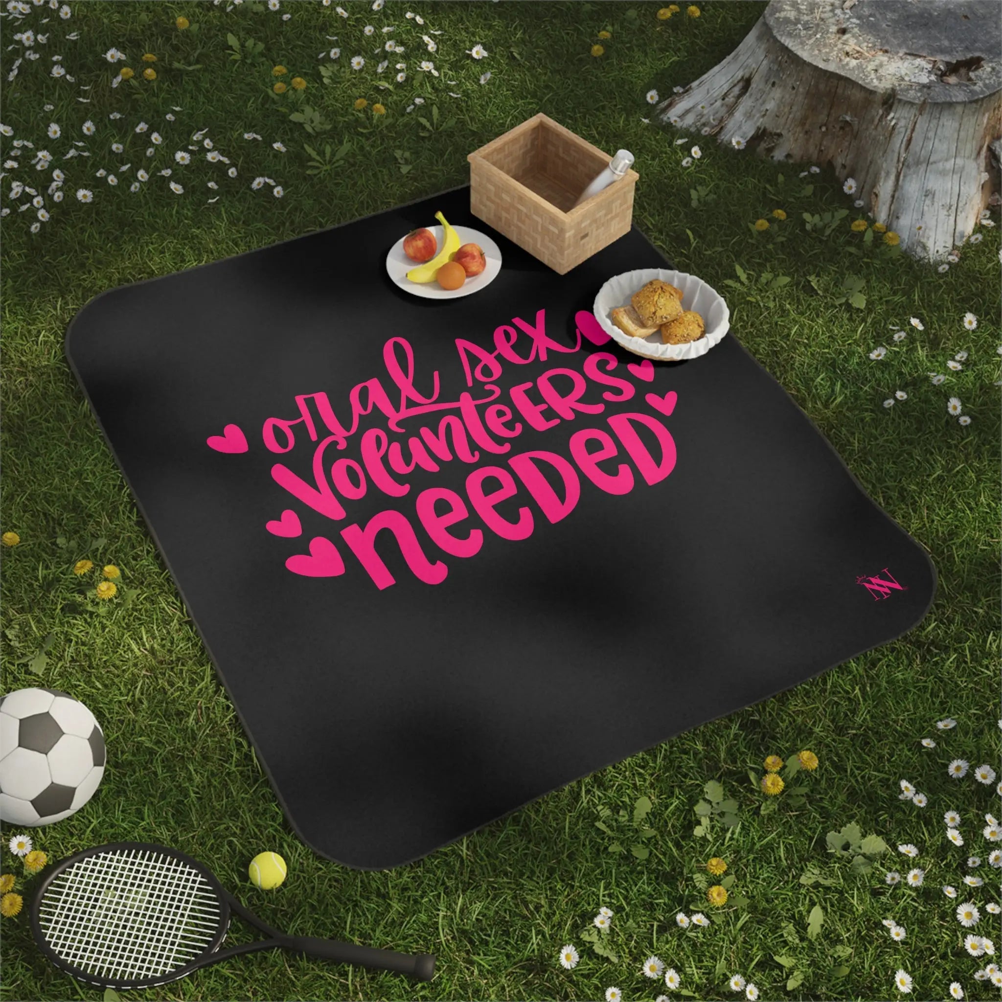 Oral Sex Volunteers Needed | Mix Match Fun-Flirty Lovers’ Water-Resistant Blankets