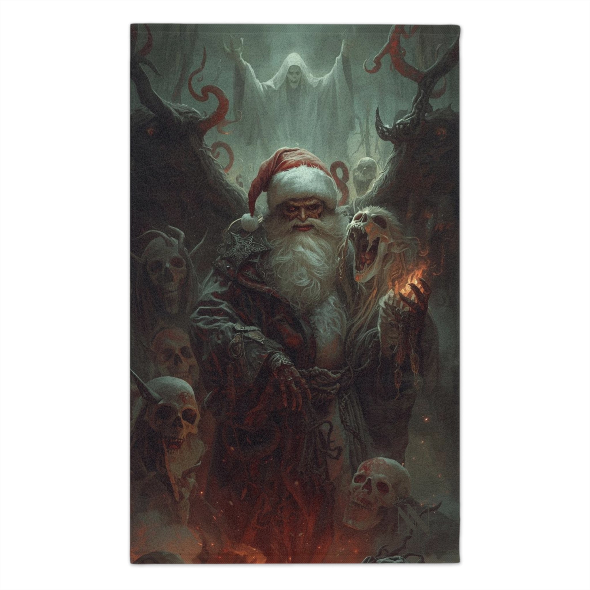 Evil Santa Christmas Fantasy | Mix & Match Soft Fun-Flirty Lovers’ Towels