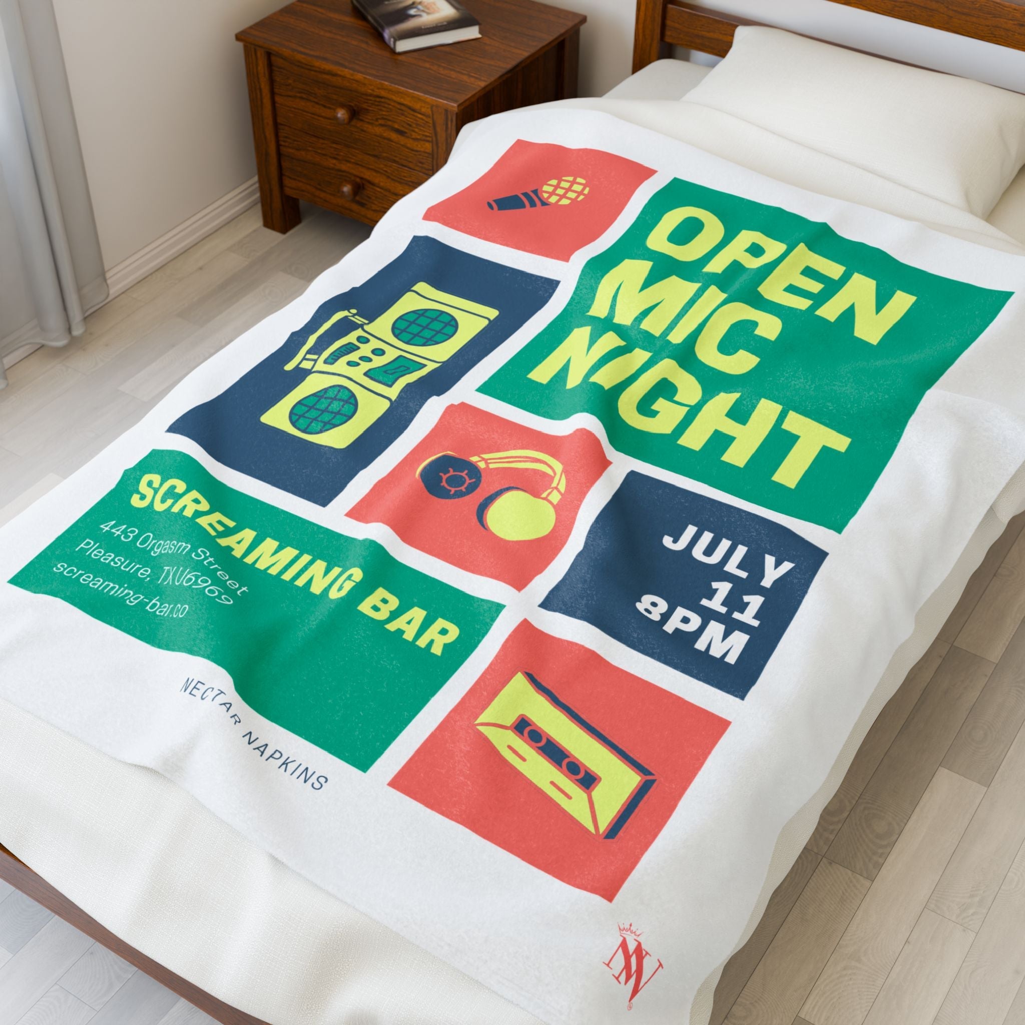 Open Mic Night | Mix & Match Velveteen Fun-Flirty Lovers’ Blankets