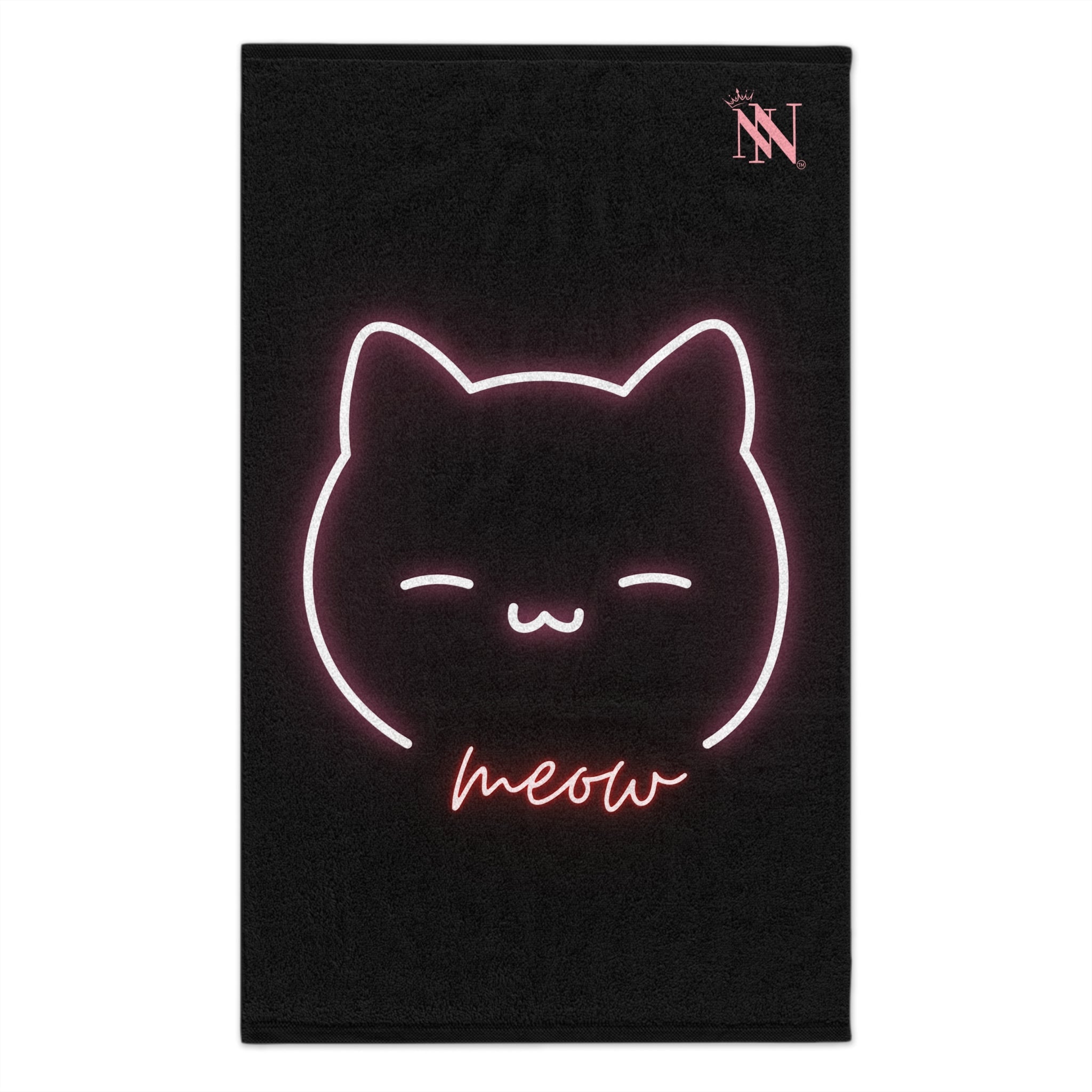 Meow Kitty Neon | Mix & Match Soft Fun-Flirty Lovers’ Towels