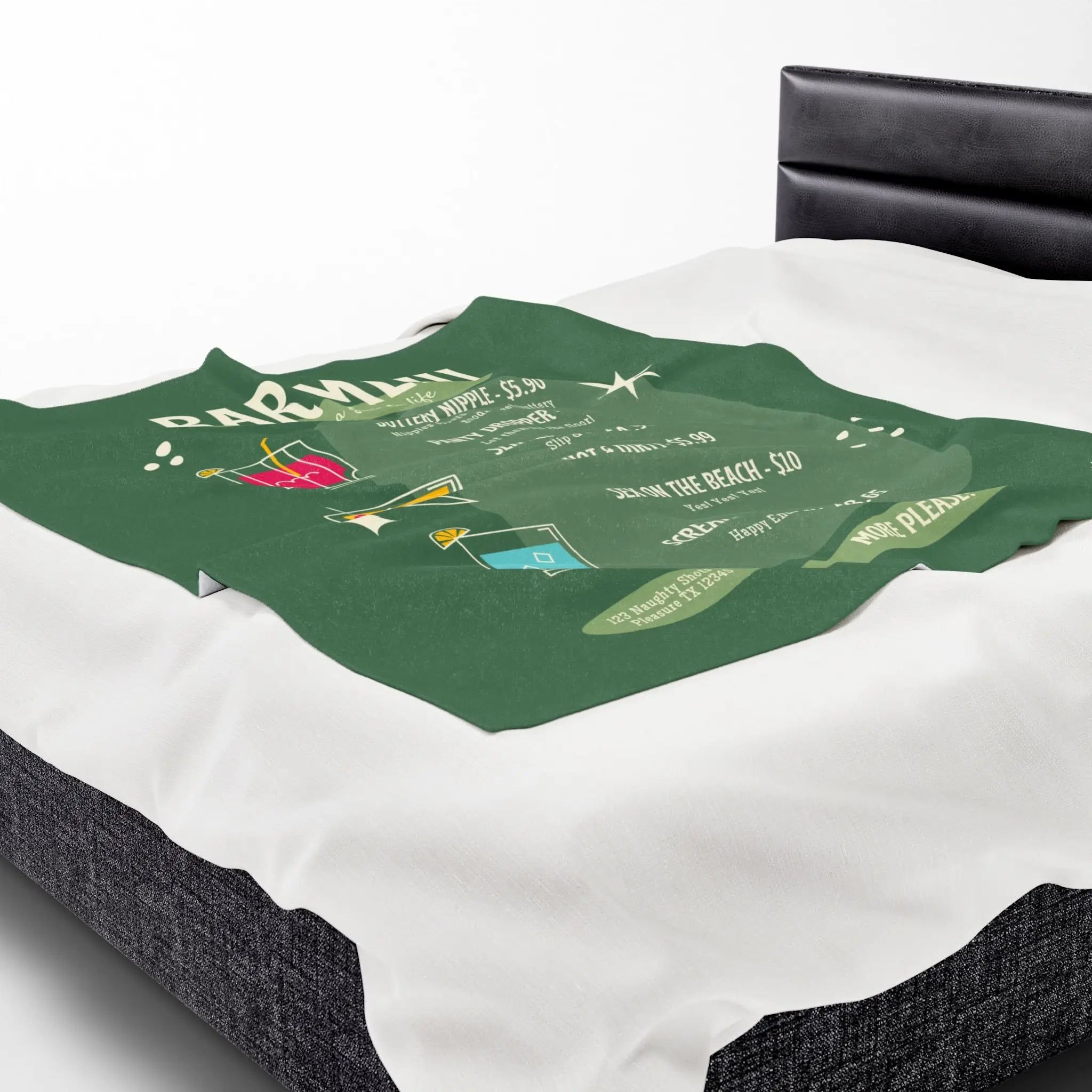 Bar Menu | Mix & Match Velveteen Fun-Flirty Lovers’ Blankets
