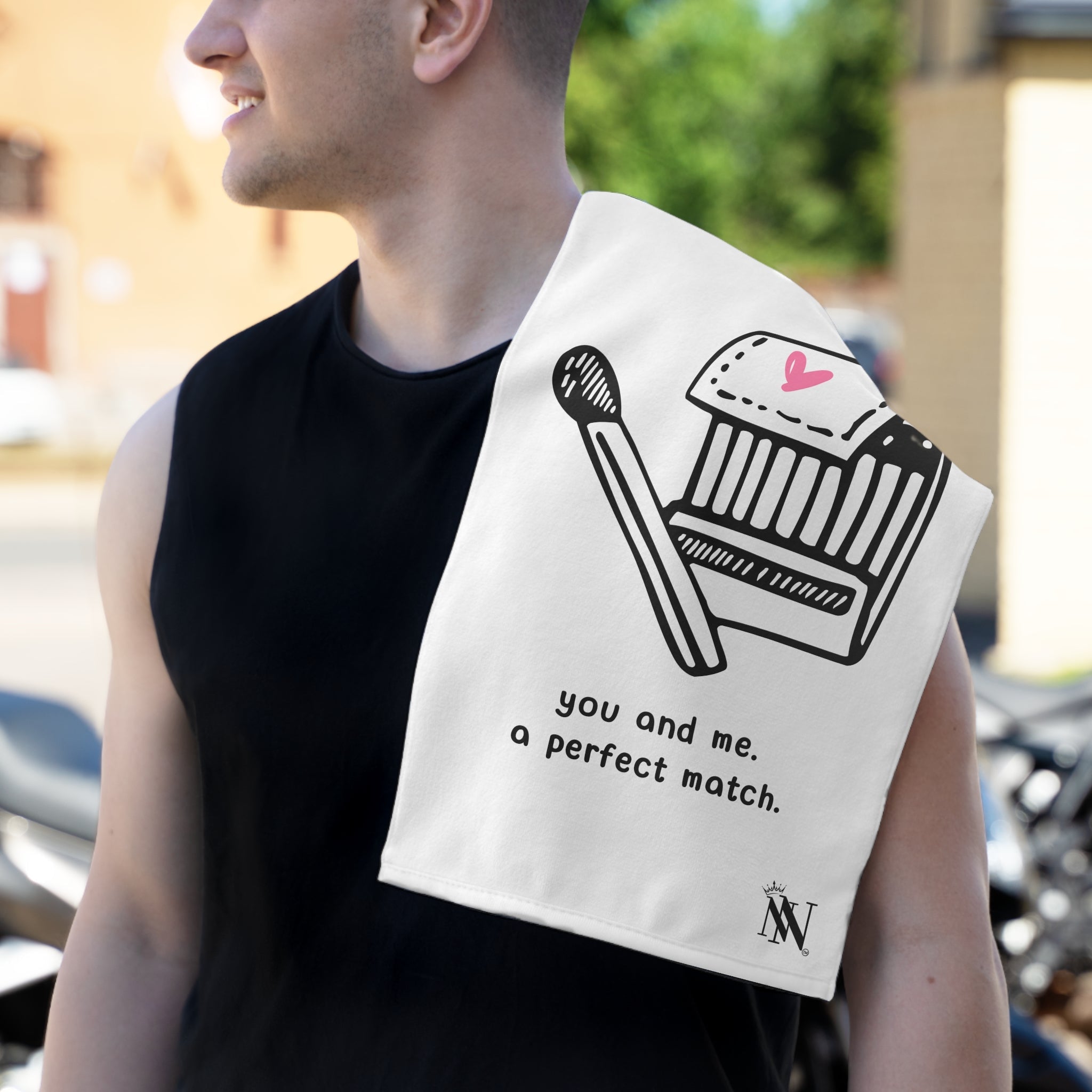 You and Me A Perfect Match | Mix & Match Soft Fun-Flirty Lovers’ Towels