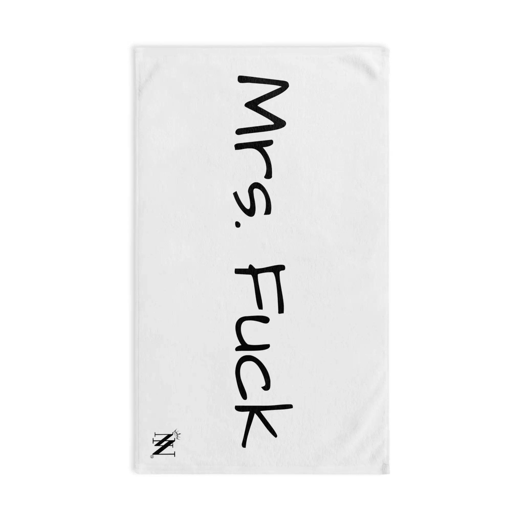 Mrs. Fuck Hers White | Mix & Match Classic Fun-Flirty Lovers’ Towels