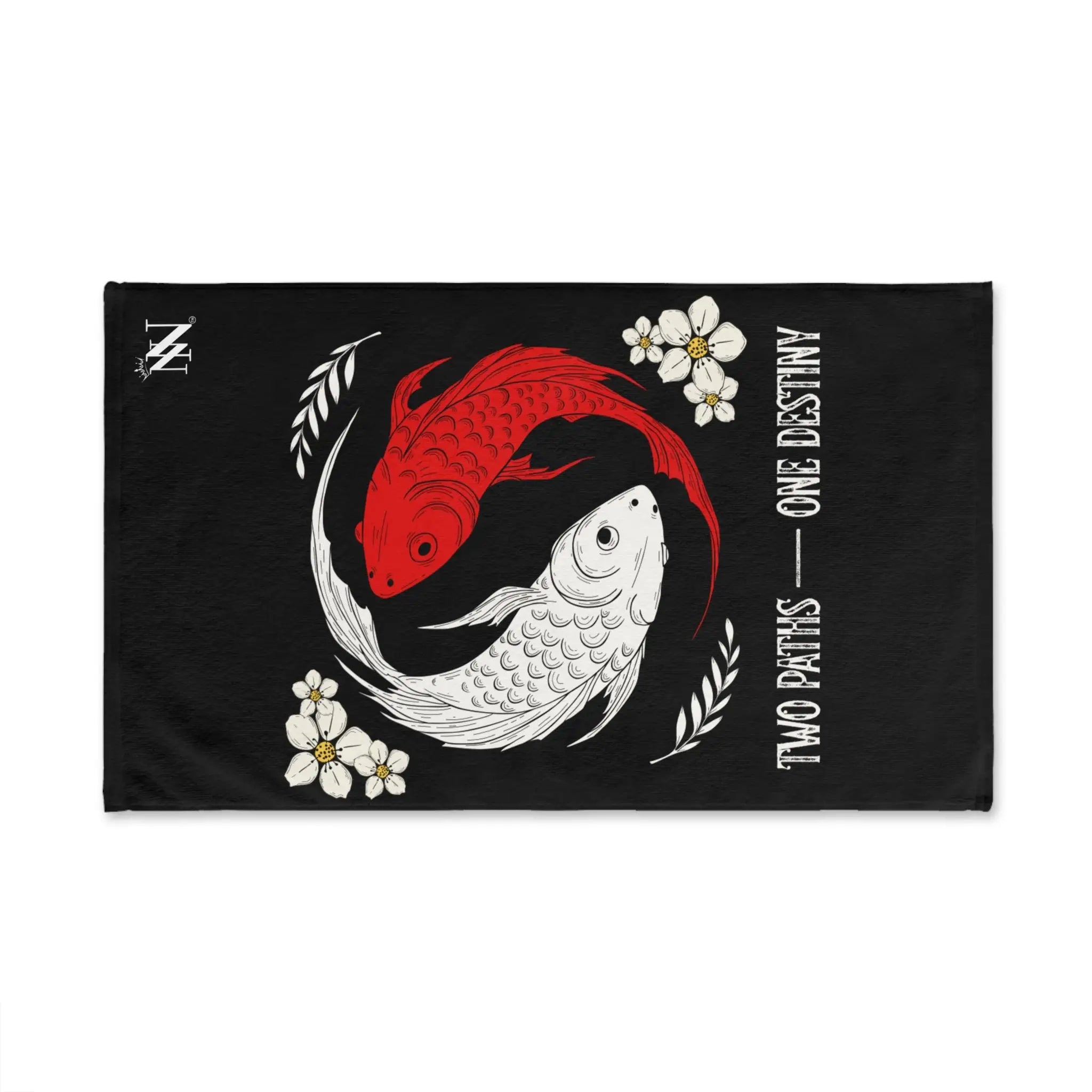 Two Paths One Destiny Koi Fish Ying Yang Cum Towel