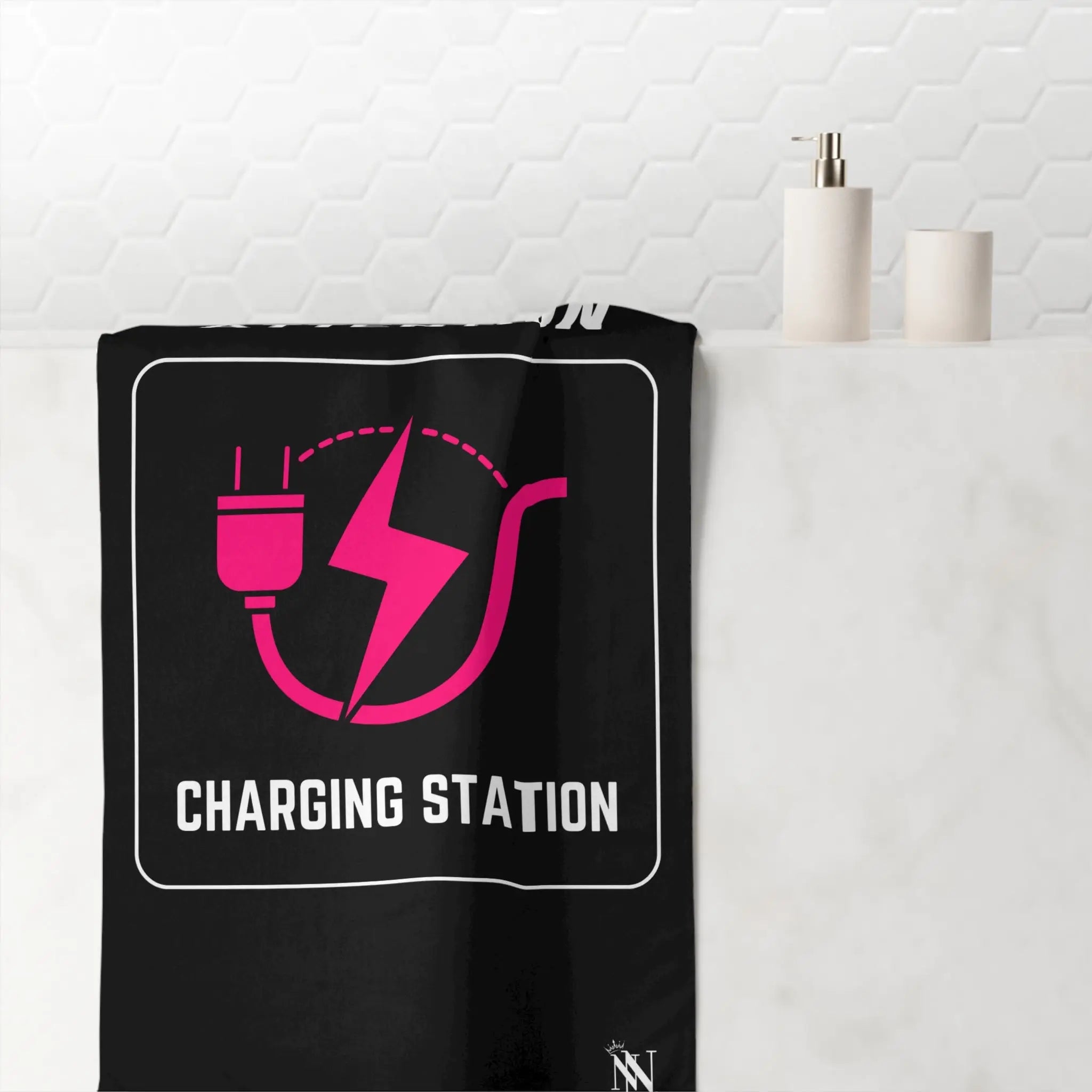 Attention Charging Station Big Ass Sex Towel