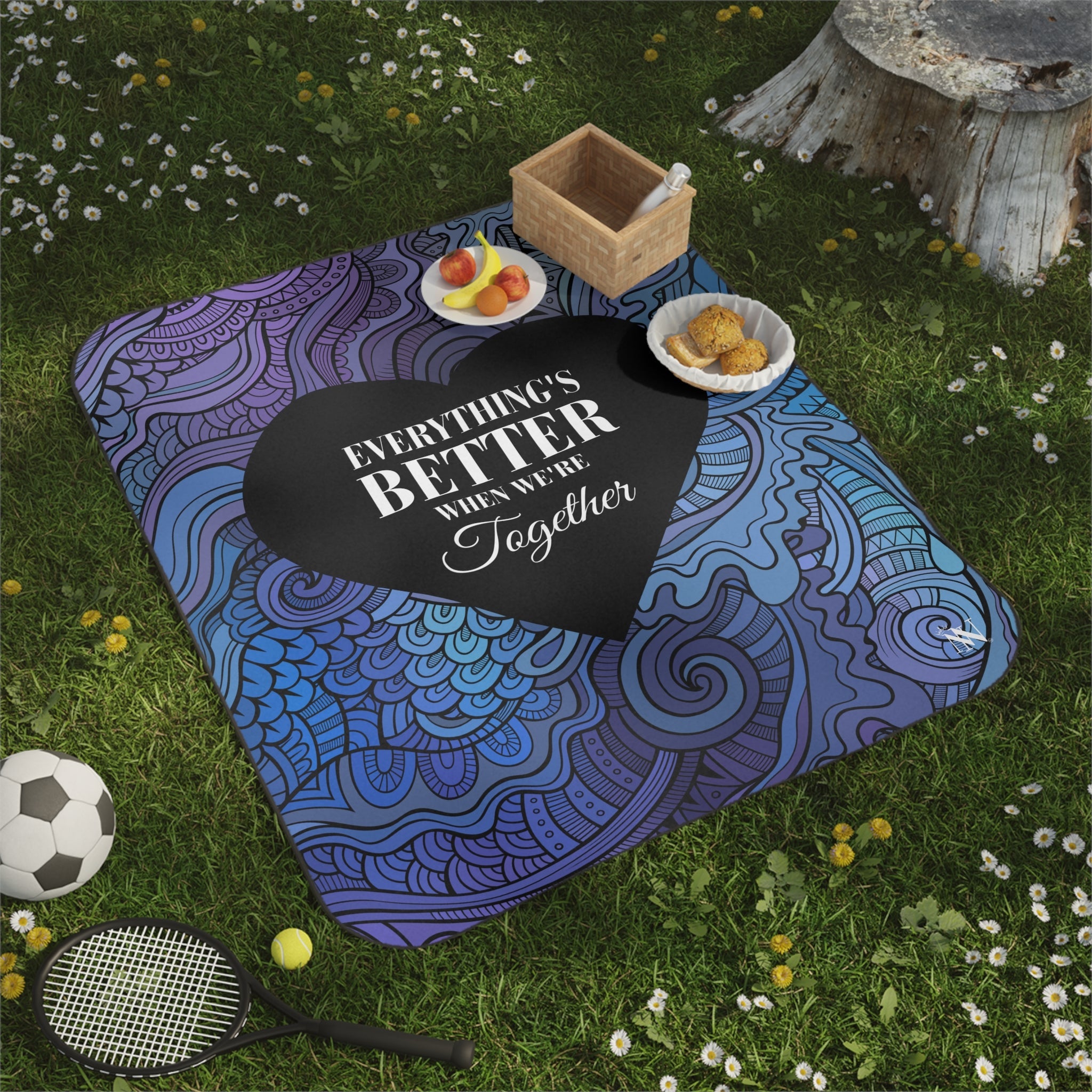 Everything’s Better Together | Mix Match Fun-Flirty Lovers’ Water-Resistant Blankets