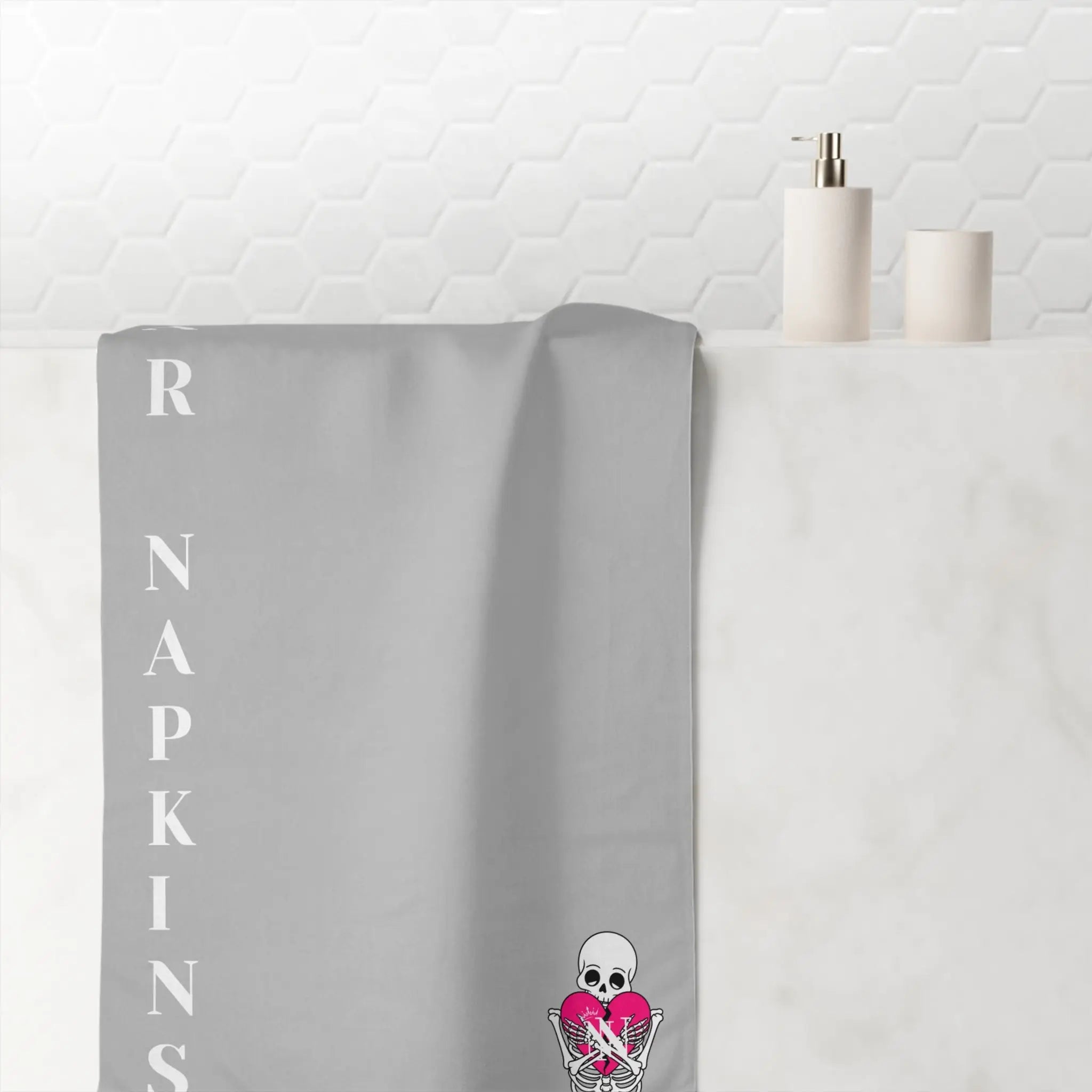 Nectar Napkins Brand Silver | Nectar Napkins XL Fun-Flirty Lovers’ Towels