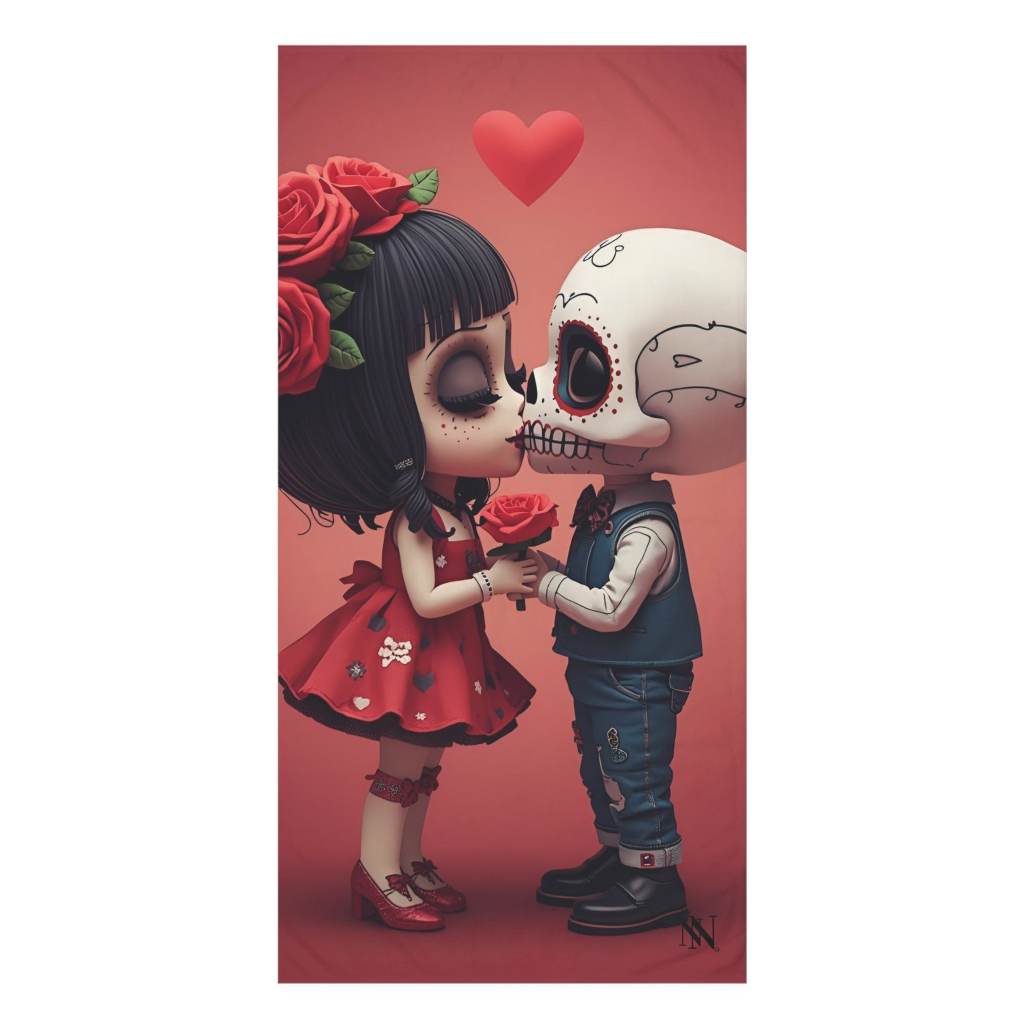 Day of the Dead’s Kiss | Mix & Match XL Fun-Flirty Lovers’ Towels