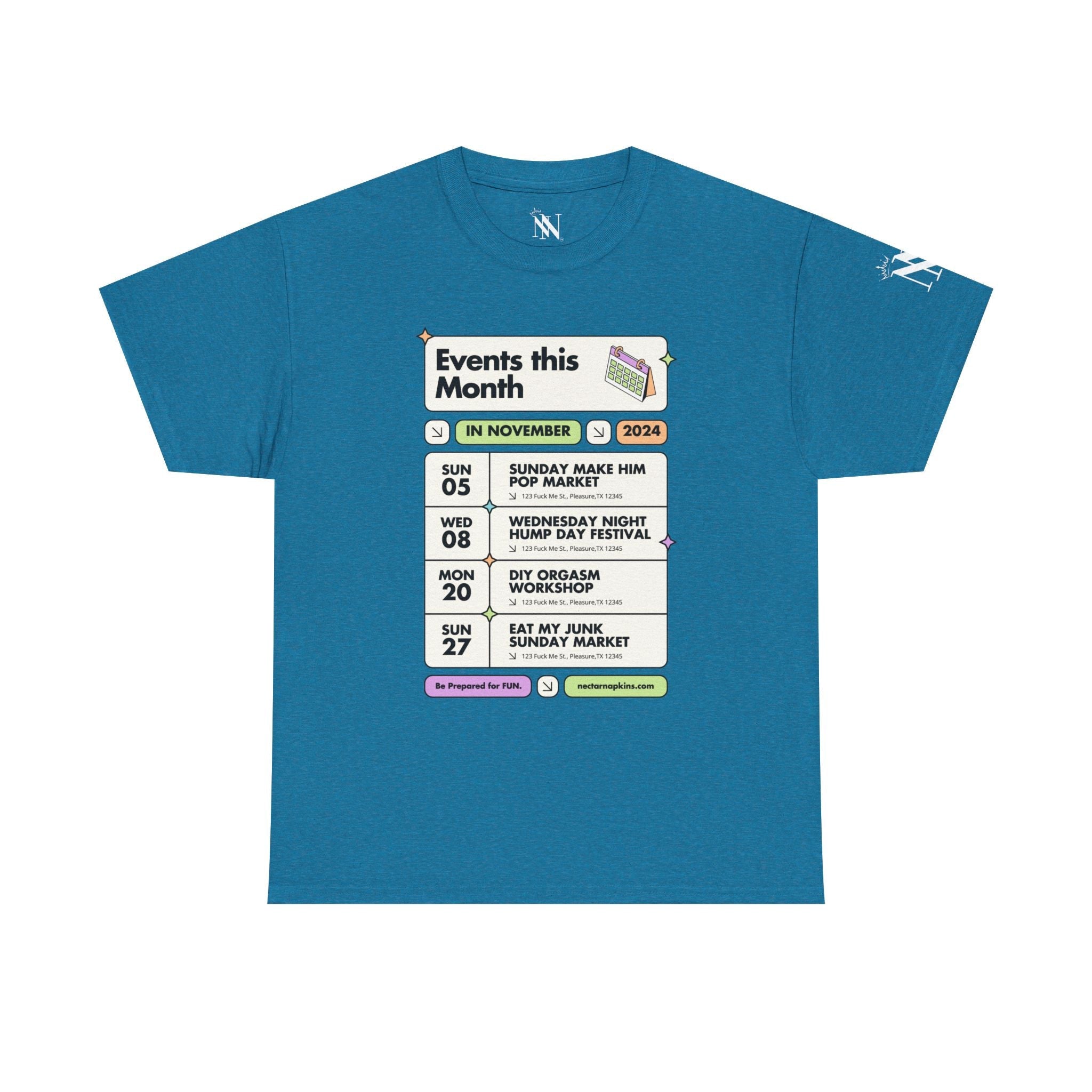 Events this Month | Mix & Match 100% Cotton Unisex Fun-Flirty Lovers’ Tees