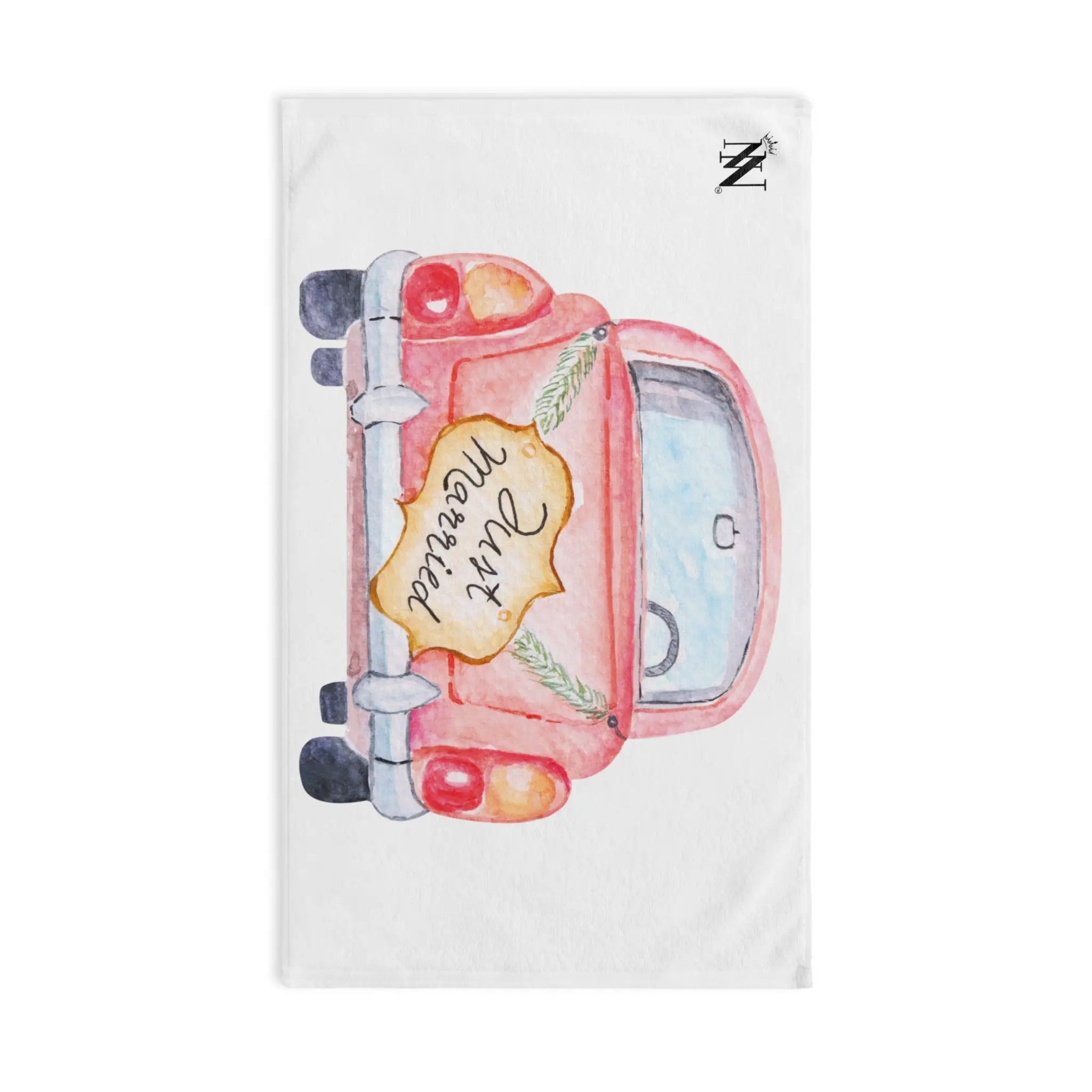 Just Married Car | Mix & Match Original Fun-Flirty Lovers’ Towels