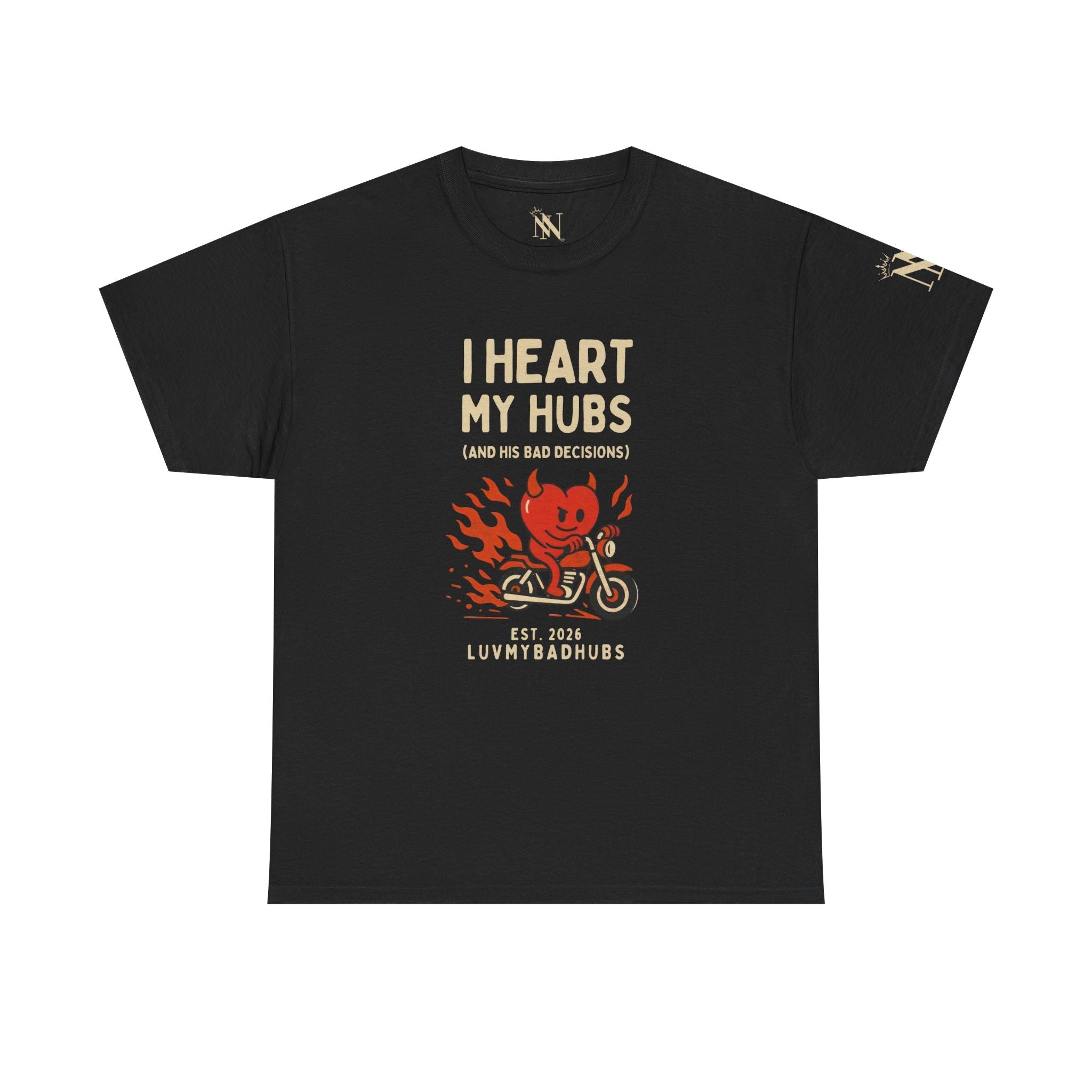 I Heart My Hubs | Mix & Match Cotton Unisex Fun-Flirty Lovers’ T-Shirts