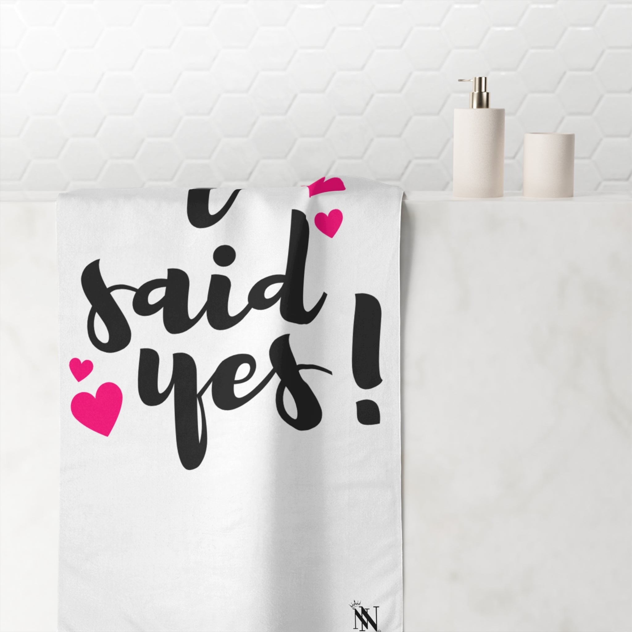 I Said Yes! | Mix & Match XL Fun-Flirty Lovers’ Towels