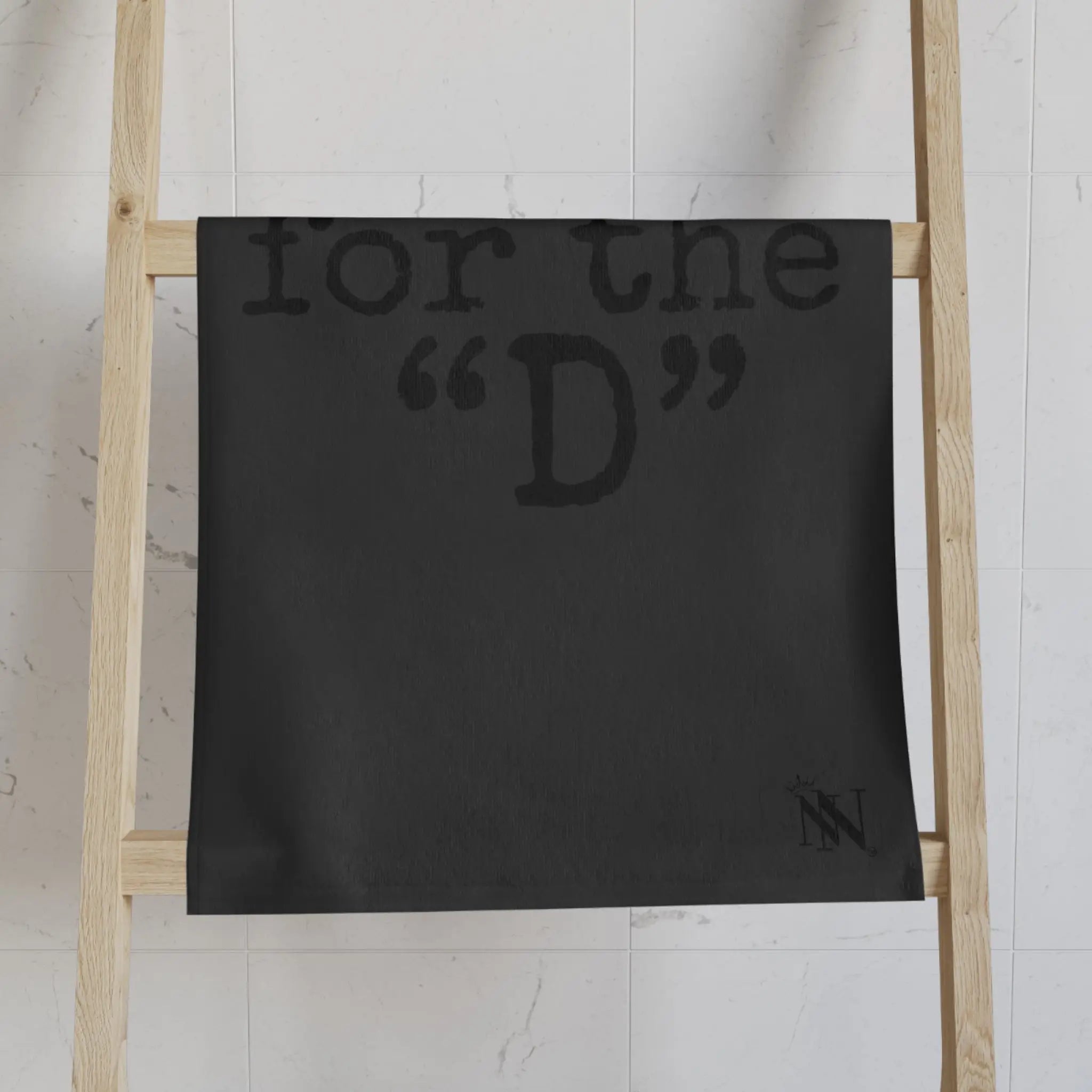 Thanks for the ’D’ Dark Grey | Mix & Match Classic Fun-Flirty Lovers’ Towels