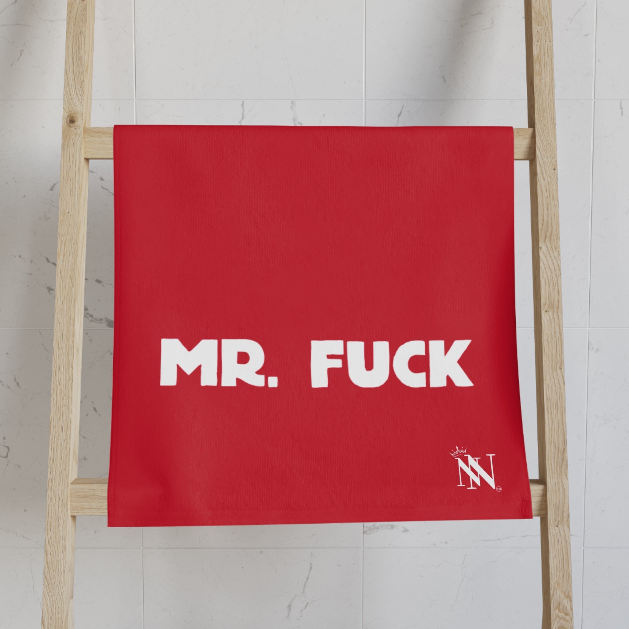 Mr. Mrs. Fuck Shareable Sides Red Cum Towel