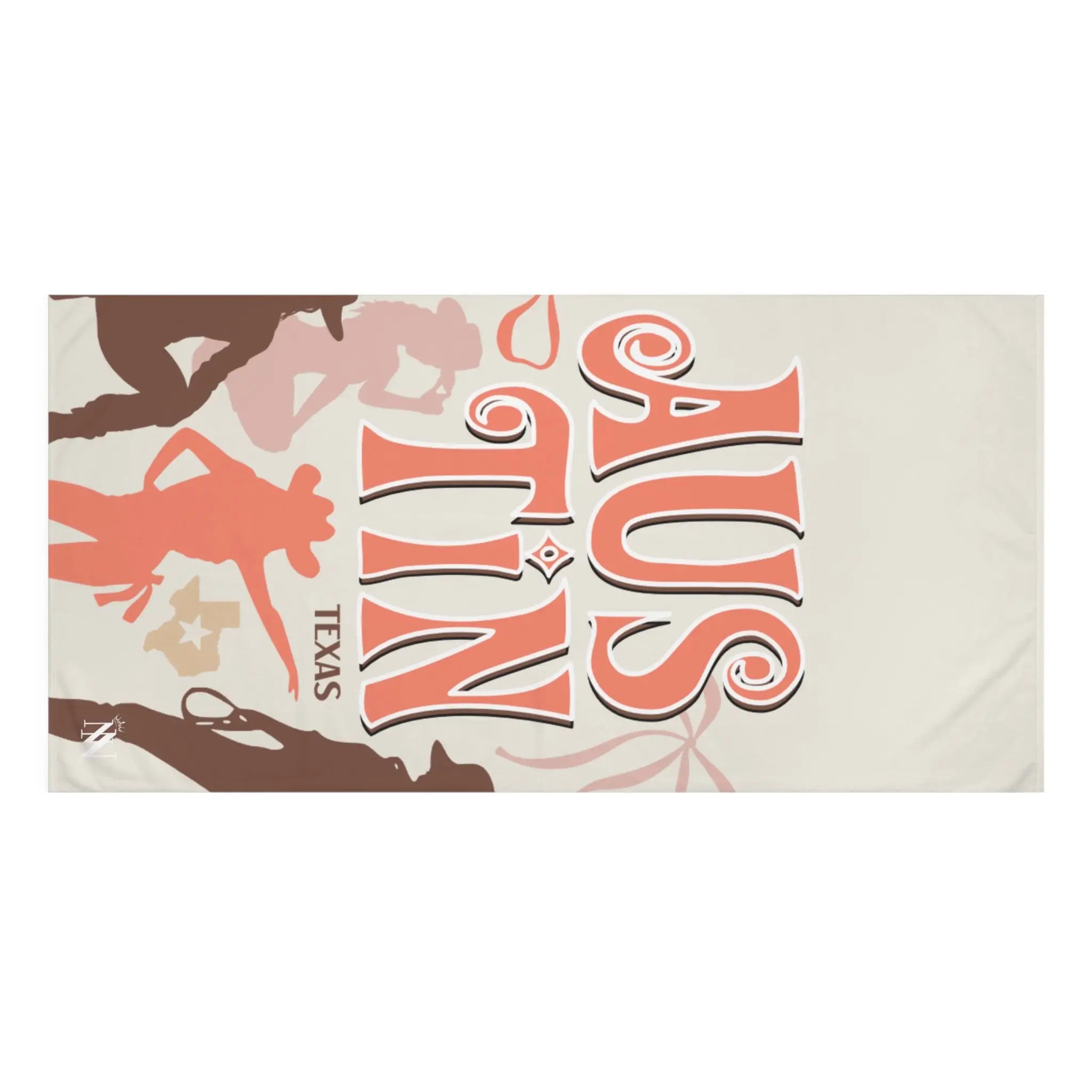 Austin Texas Cowgirl Beach Towel