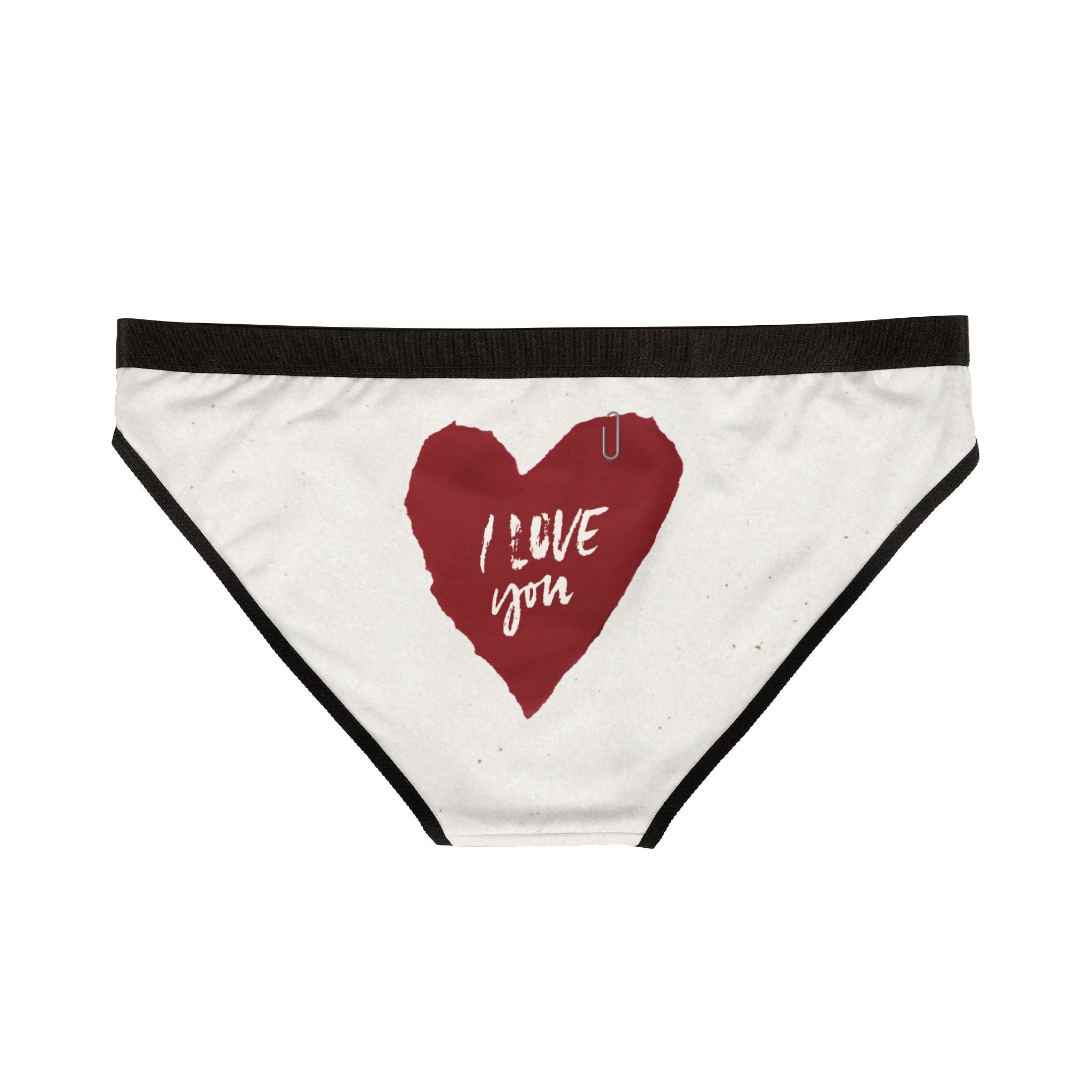 I Love You Paper Note Sex Gifts Funky Women’s Panties