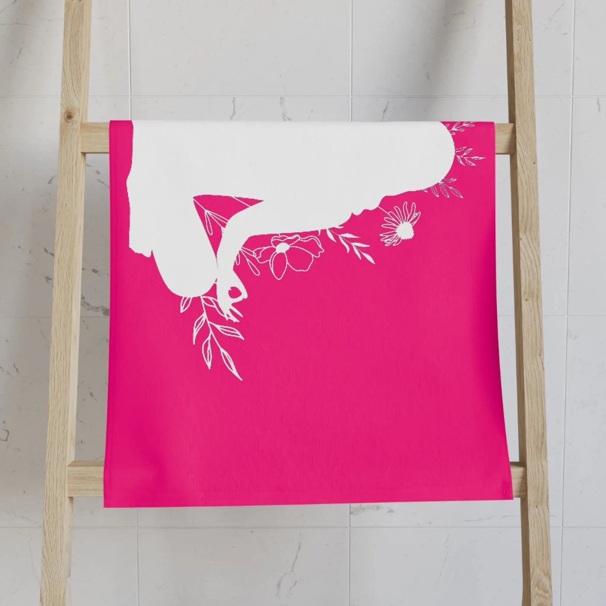 Seated Yoga Meditation Signature Pink Cum Towel