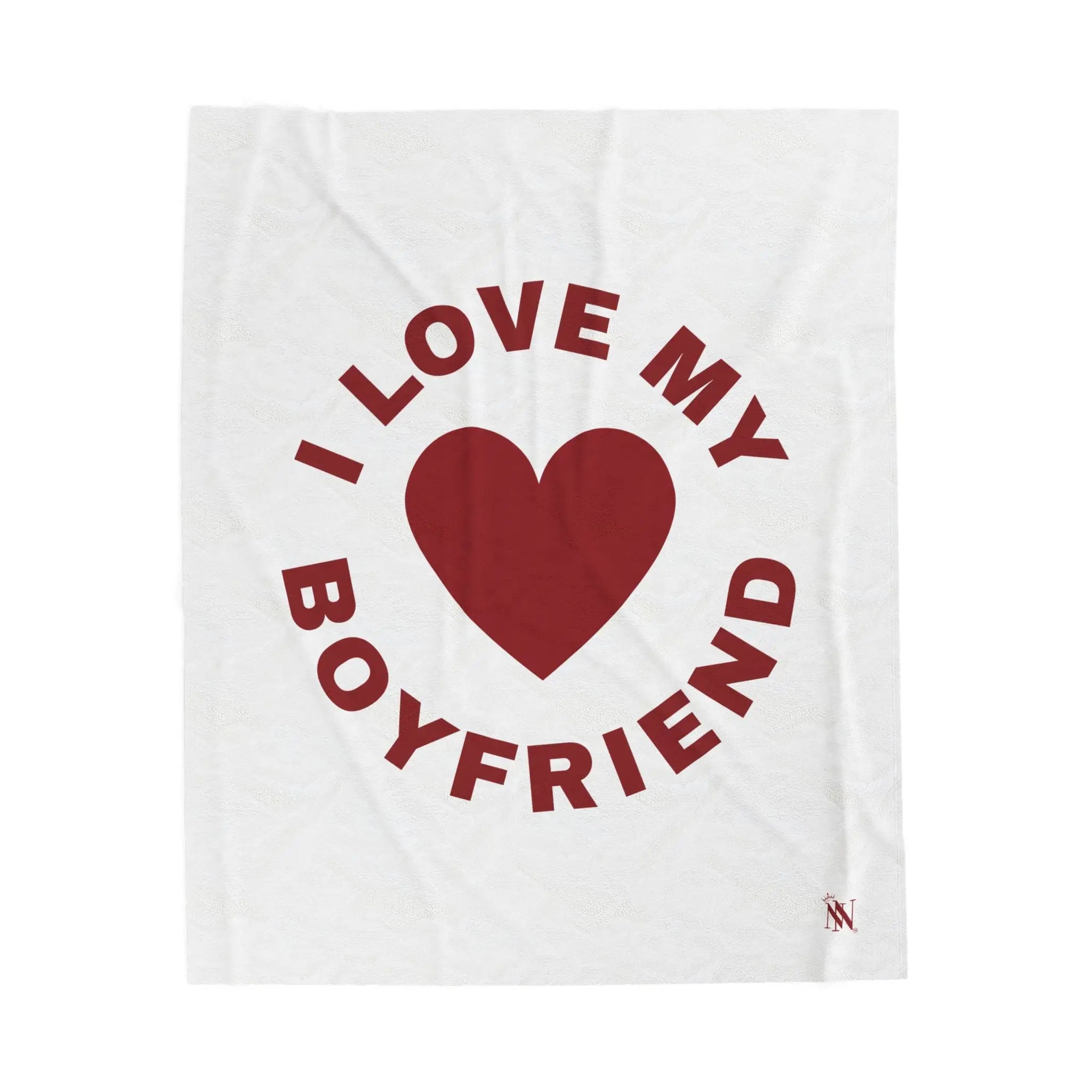 I Love My Boyfriend Heart | Mix & Match Soft Fun-Flirty Lovers’ Blankets