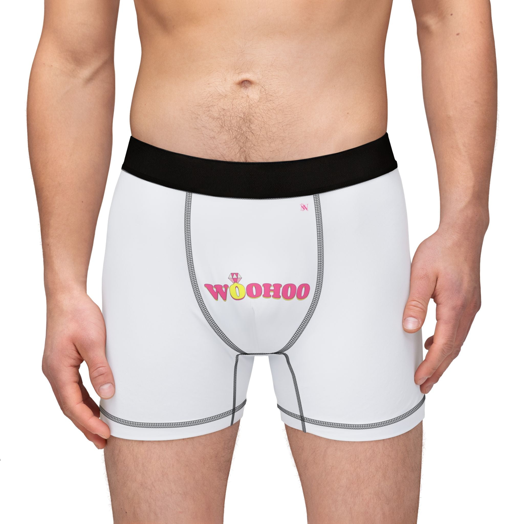 WooHoo Diamond Ring Bride | Mix & Match Men’s Fun-Flirty Lovers’ Boxer Briefs