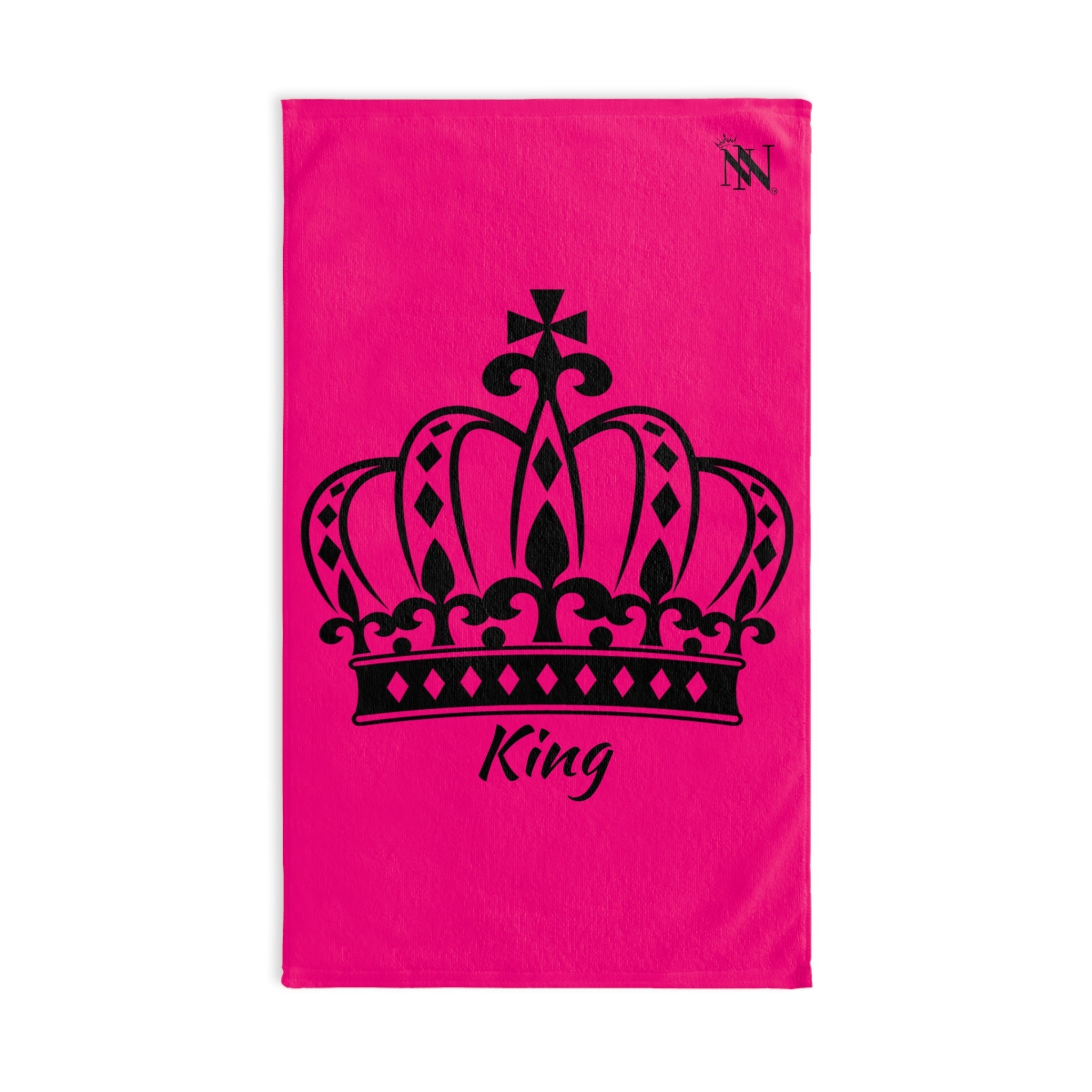 Large Crown King Signature Pink Cum Towel