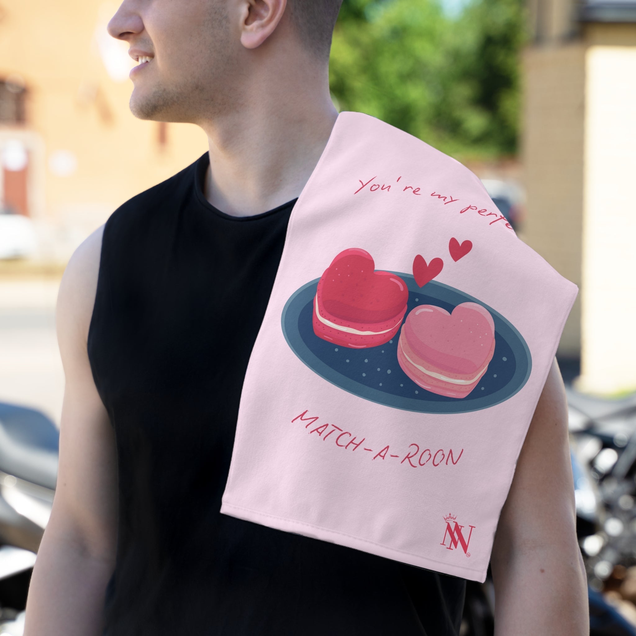 You’re My Perfect Match-A-Roon | Mix & Match Soft Fun-Flirty Lovers’ Towels