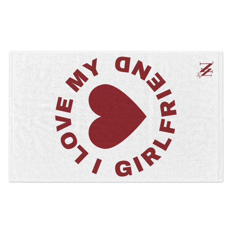 I Love My Girlfriend Heart | Mix & Match Soft Fun-Flirty Lovers’ Towels