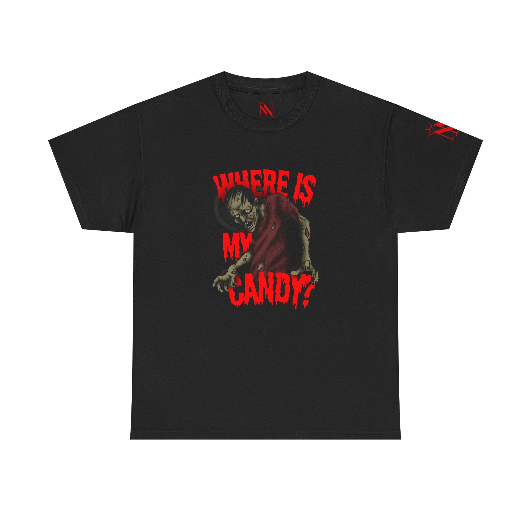 Where is My Candy? Zombie | Mix & Match Cotton Unisex Fun-Flirty Lovers’ T-Shirts