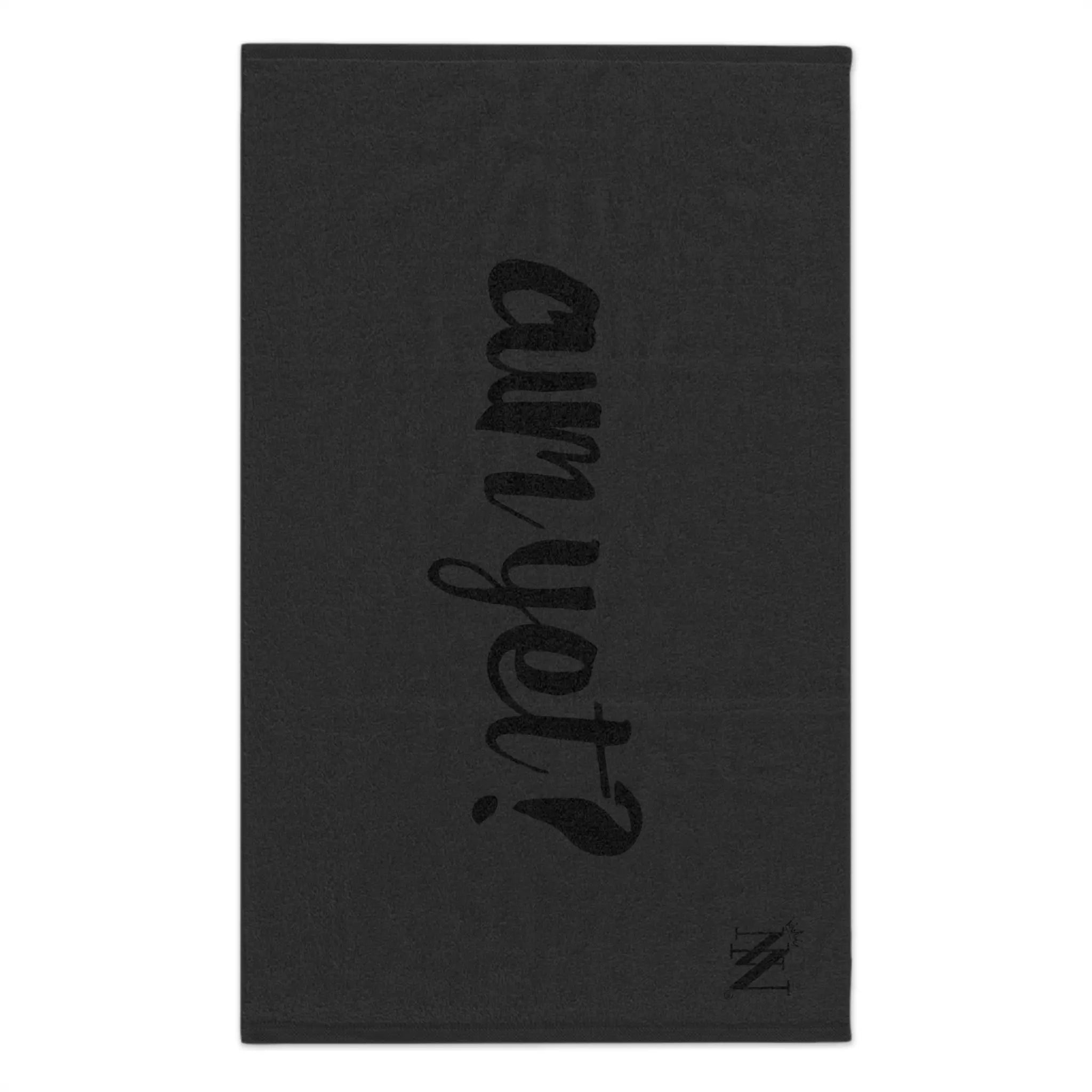 Cum Yet? Dark Grey | Mix & Match Soft Fun-Flirty Lovers’ Towels