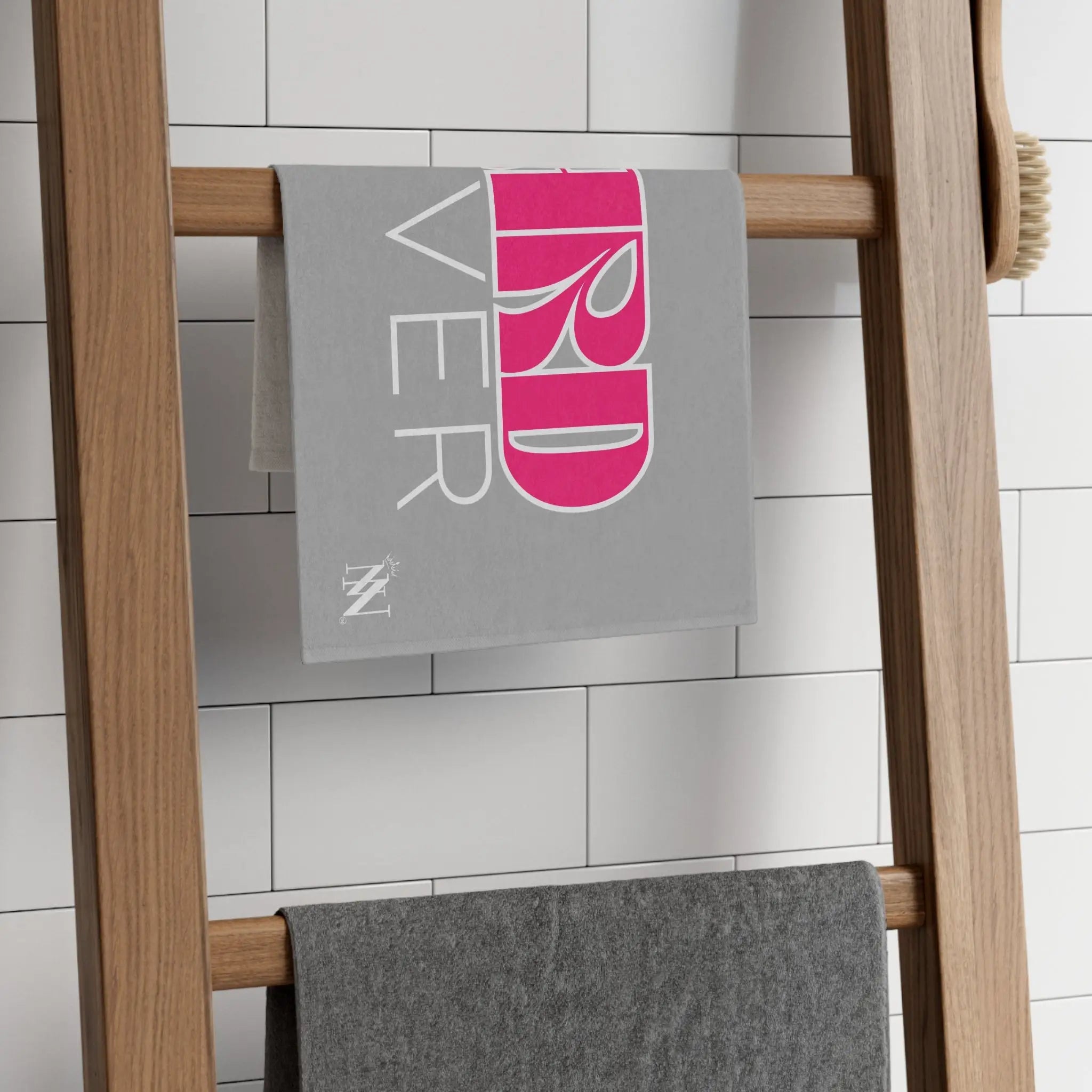 Hard Lover Light Grey | Mix & Match Soft Fun-Flirty Lovers’ Towels