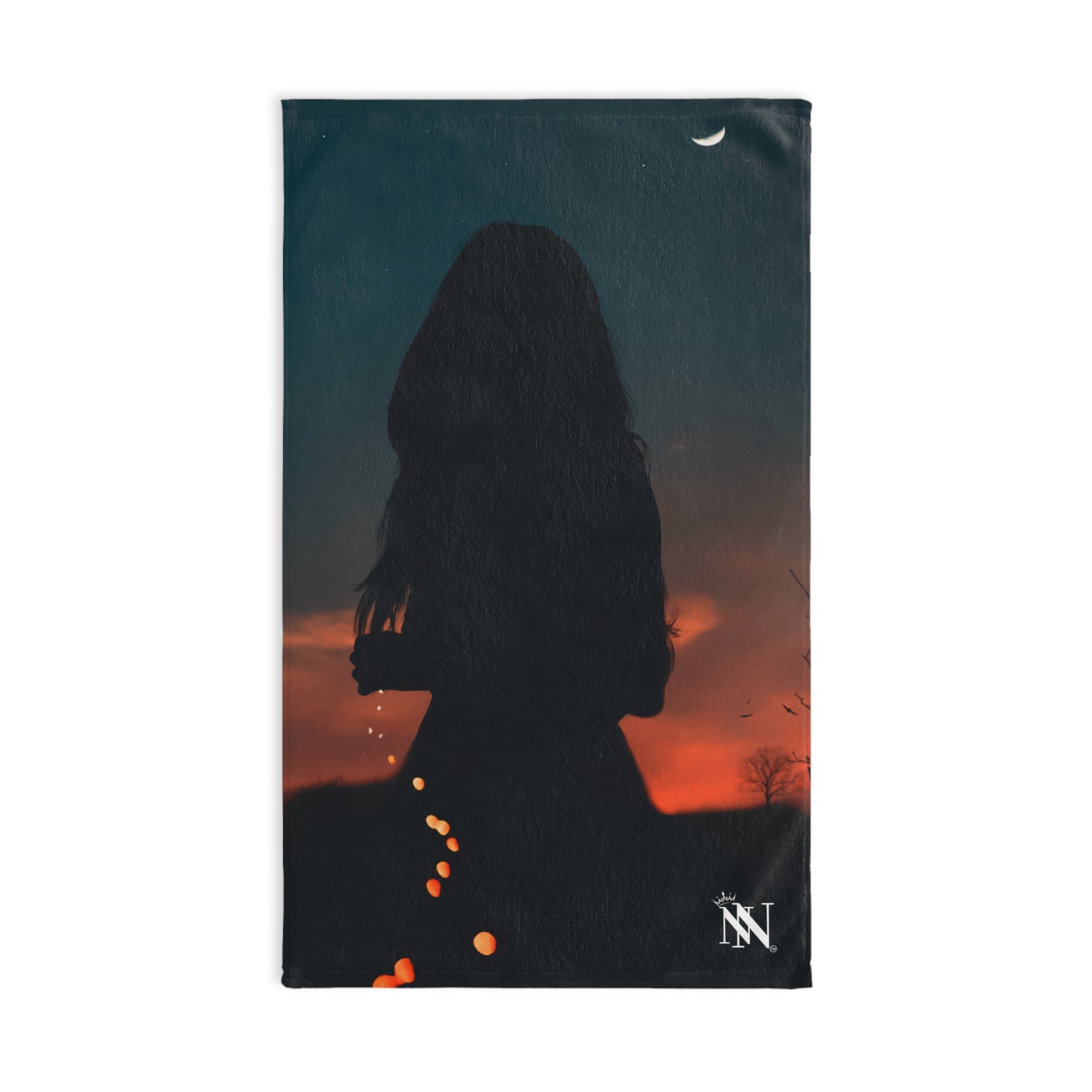 Sunset Silhouette Woman 3D Print | Mix & Match Original Fun-Flirty Lovers’ Towels