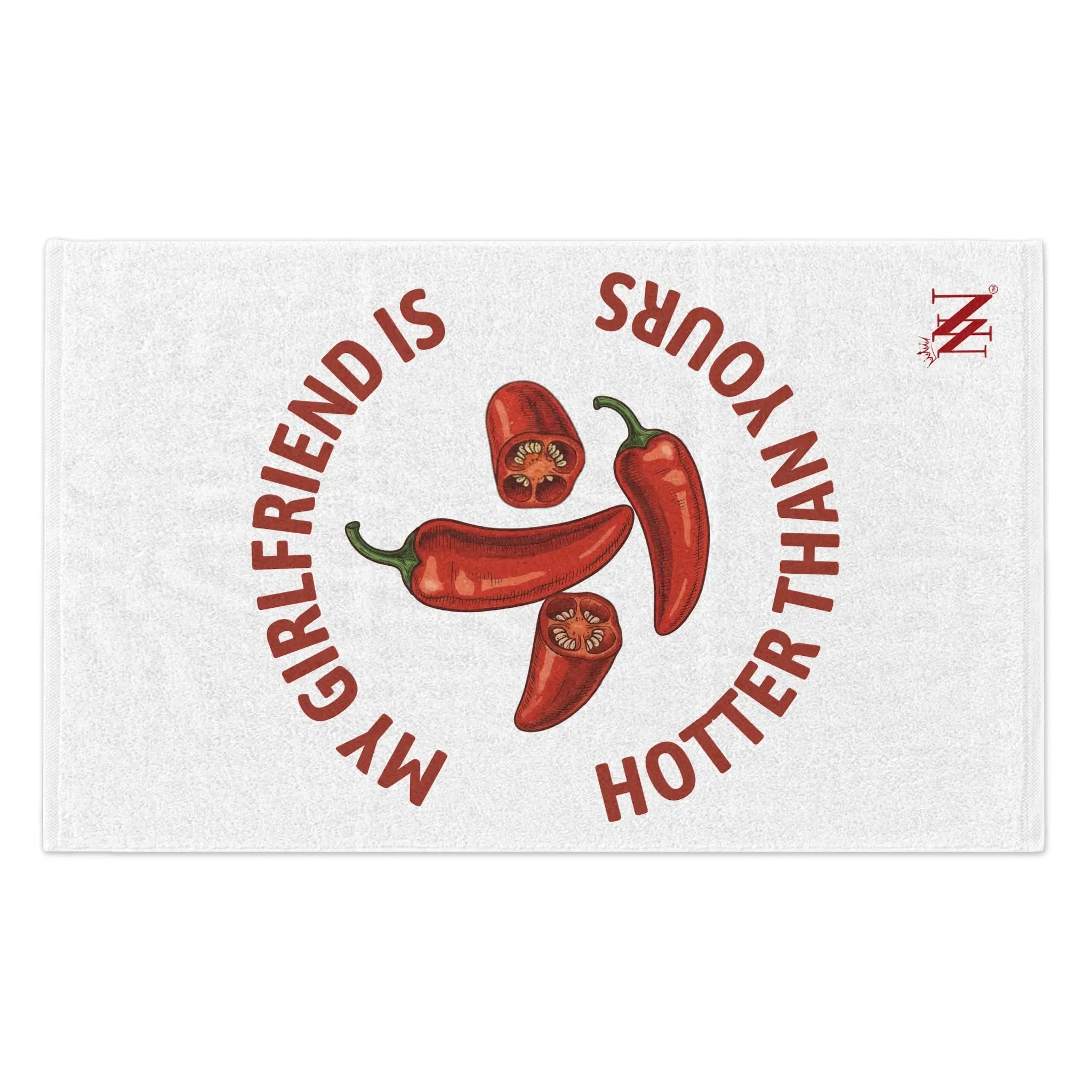 My Girlfriend is Hotter Than Yours Pepper | Mix & Match Soft Fun-Flirty Lovers’ Towels