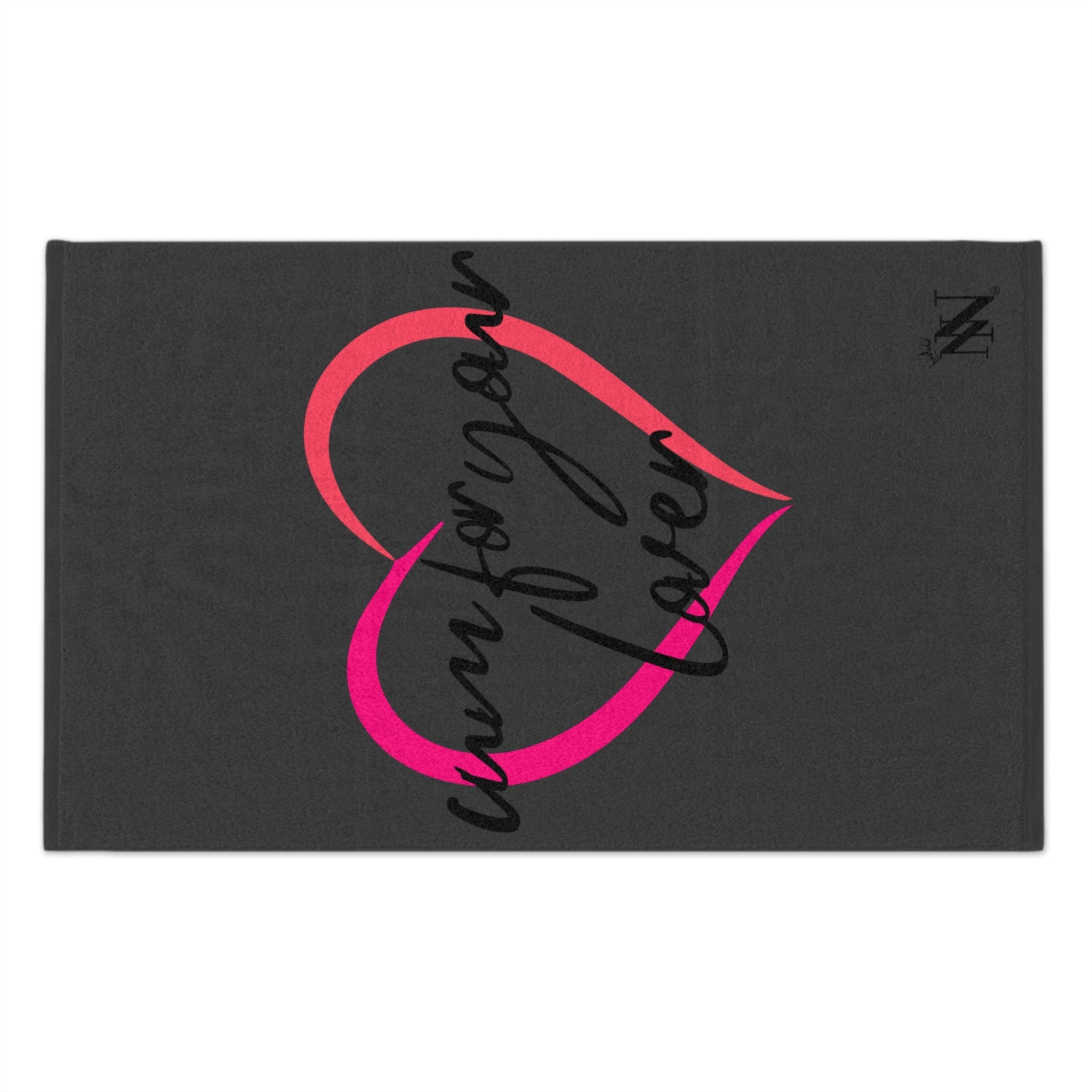 Cum for Your Lover Dark Grey | Mix & Match Soft Fun-Flirty Lovers’ Towels